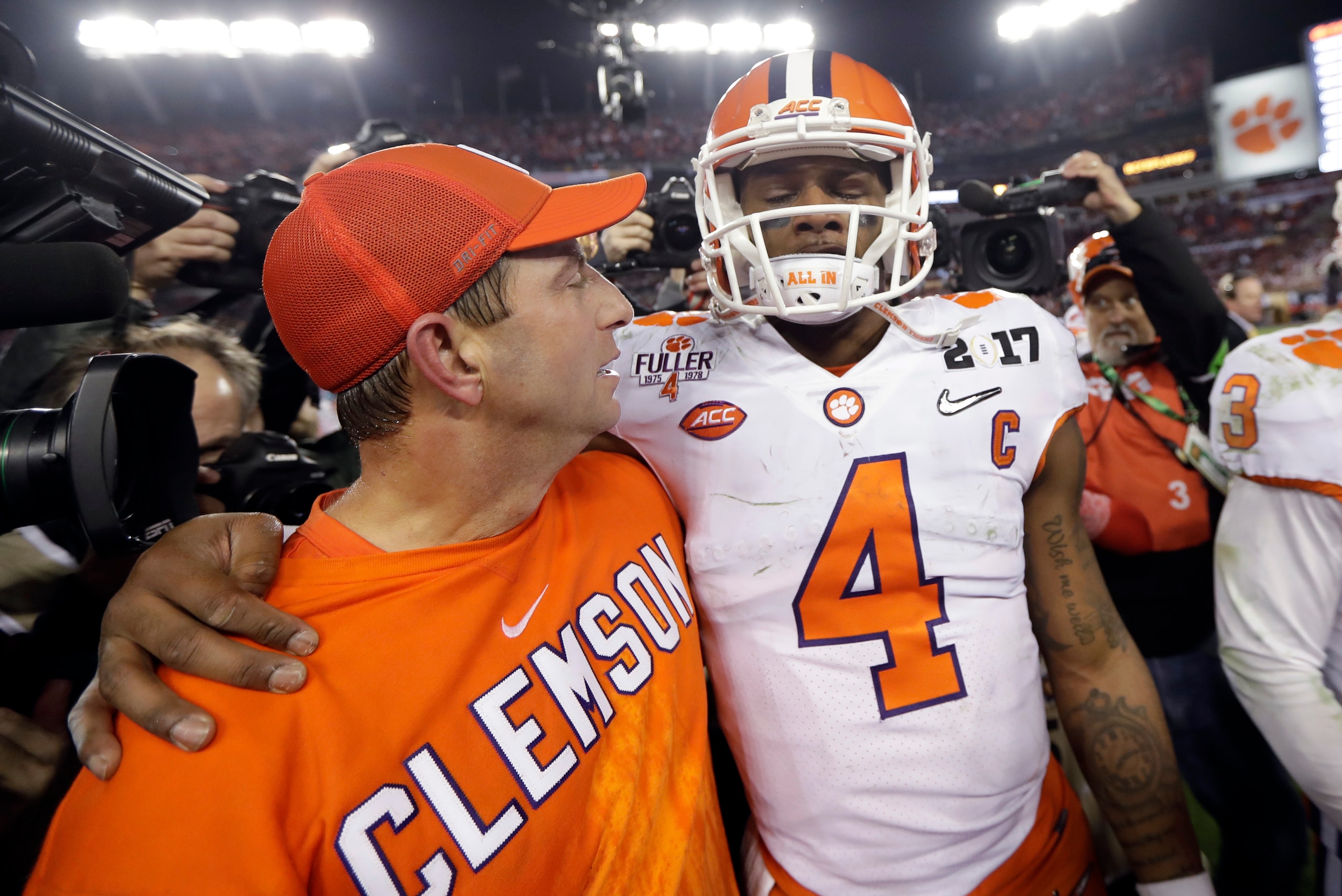 It's too bad Dabo Swinney couldn't convince Deshaun Watson to stick around for another year.