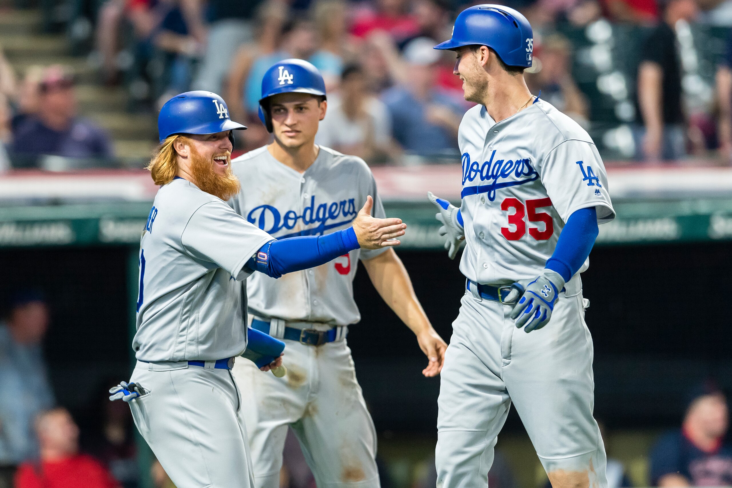 The red-hot Los Angeles Dodgers closed out MLB's opening half in grand fashion. The red-hot Los Angeles Dodgers closed out MLB's opening half in grand fashion.