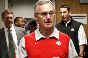 Jim Tressel's cover-up of Tattoo-gate led to a five-year ban from coaching college football.