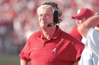 Head coach Dennis Franchione left Alabama shortly after the Albert Means saga.