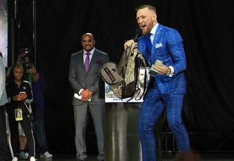 Conor McGregor focused in on Floyd Mayweather's backpack for the most vicious quote of the week.