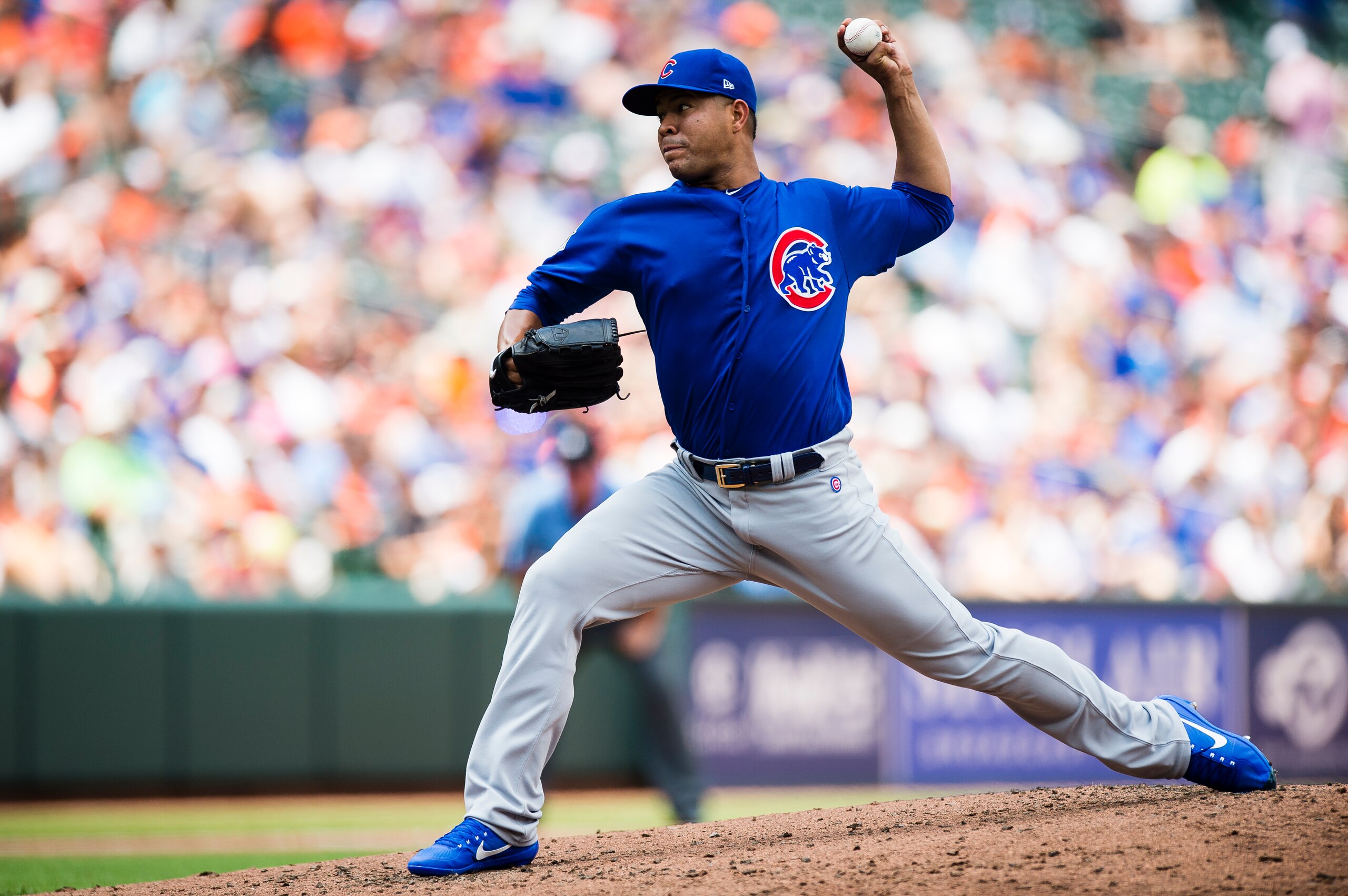 Jose Quintana threw seven scoreless innings in his Chicago Cubs debut.