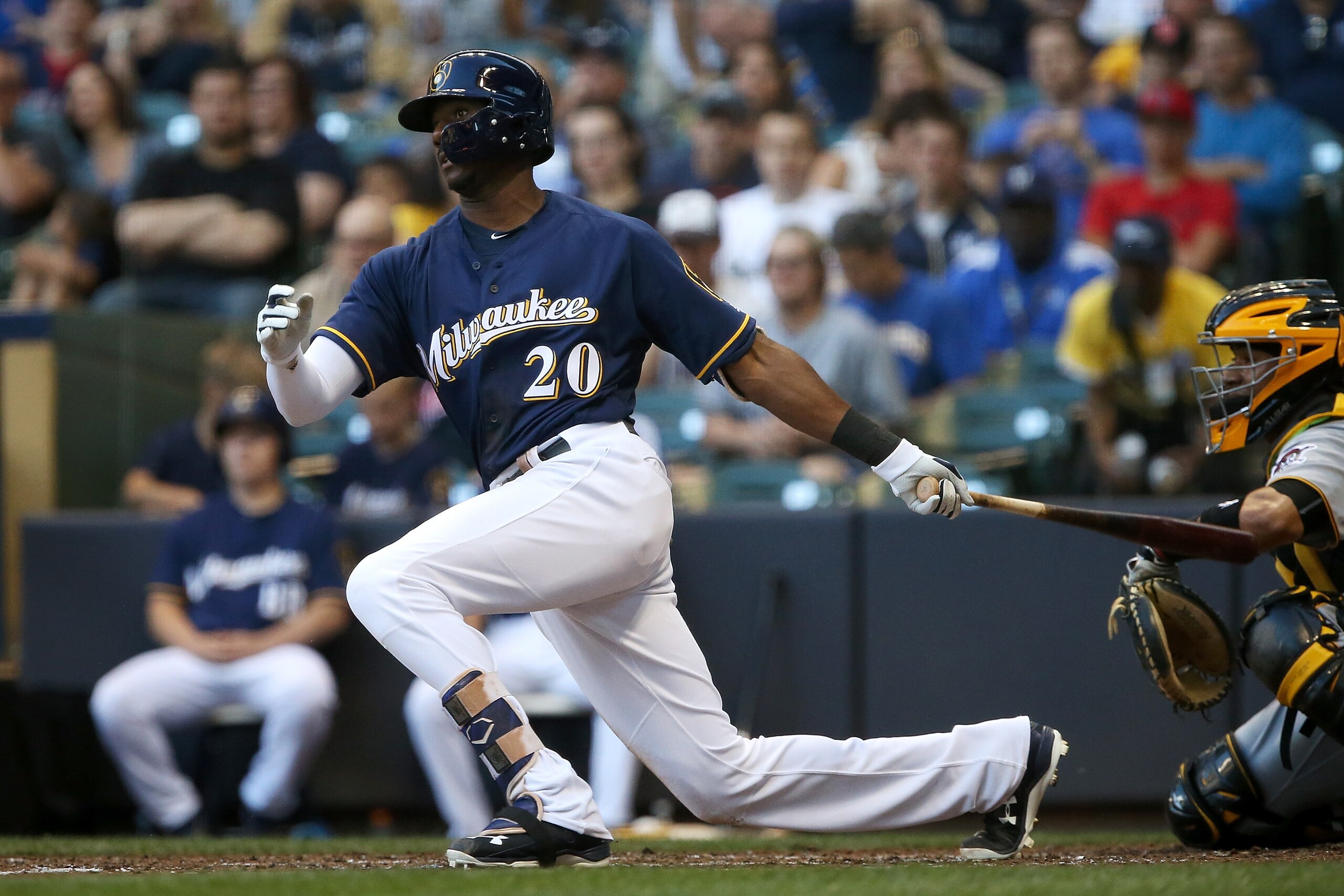 Although the Milwaukee Brewers currently have no room to start Lewis Brinson, the top prospect is too important to trade for a win-now maneuver.