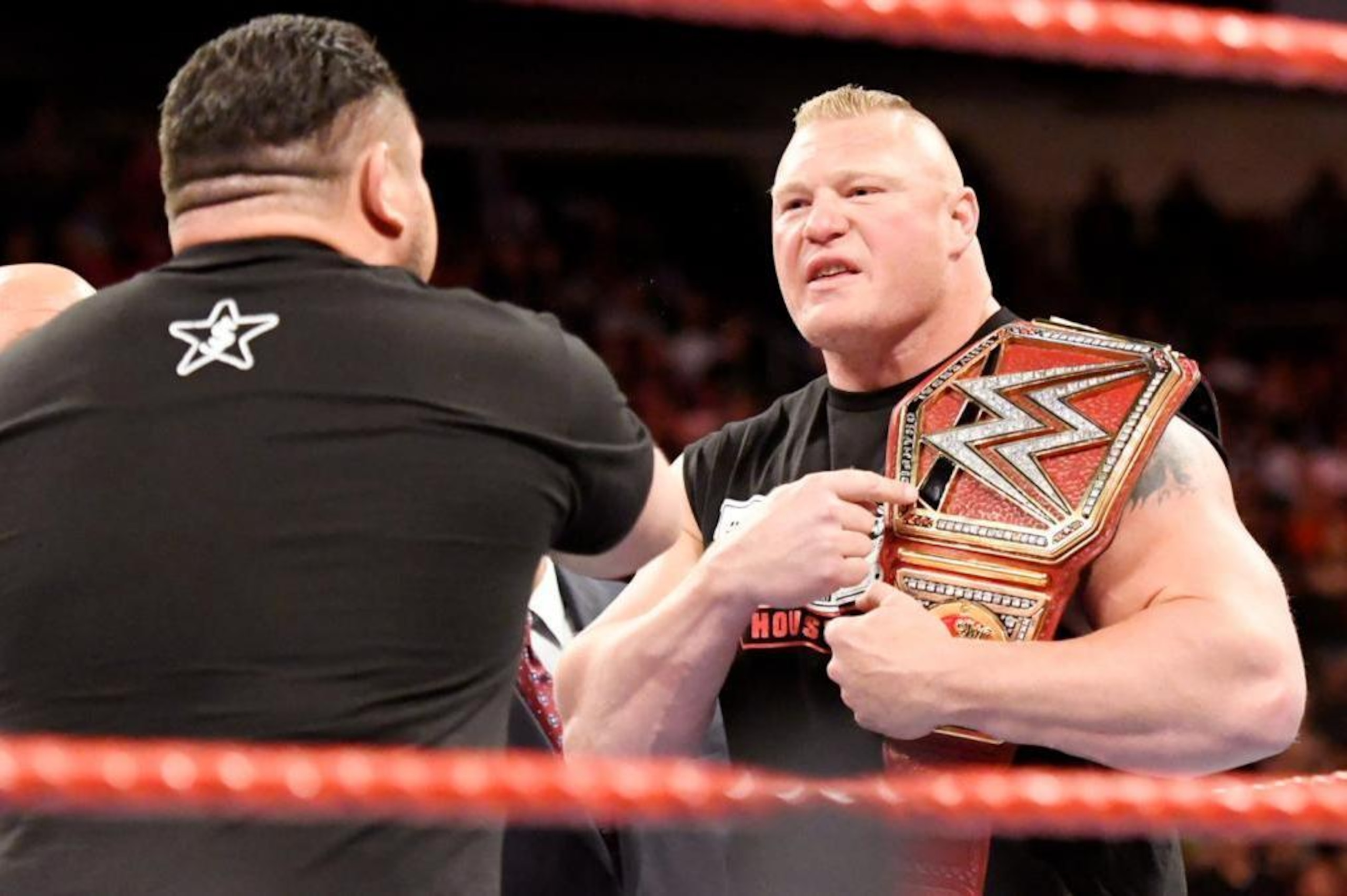 Samoa Joe and Brock Lesnar