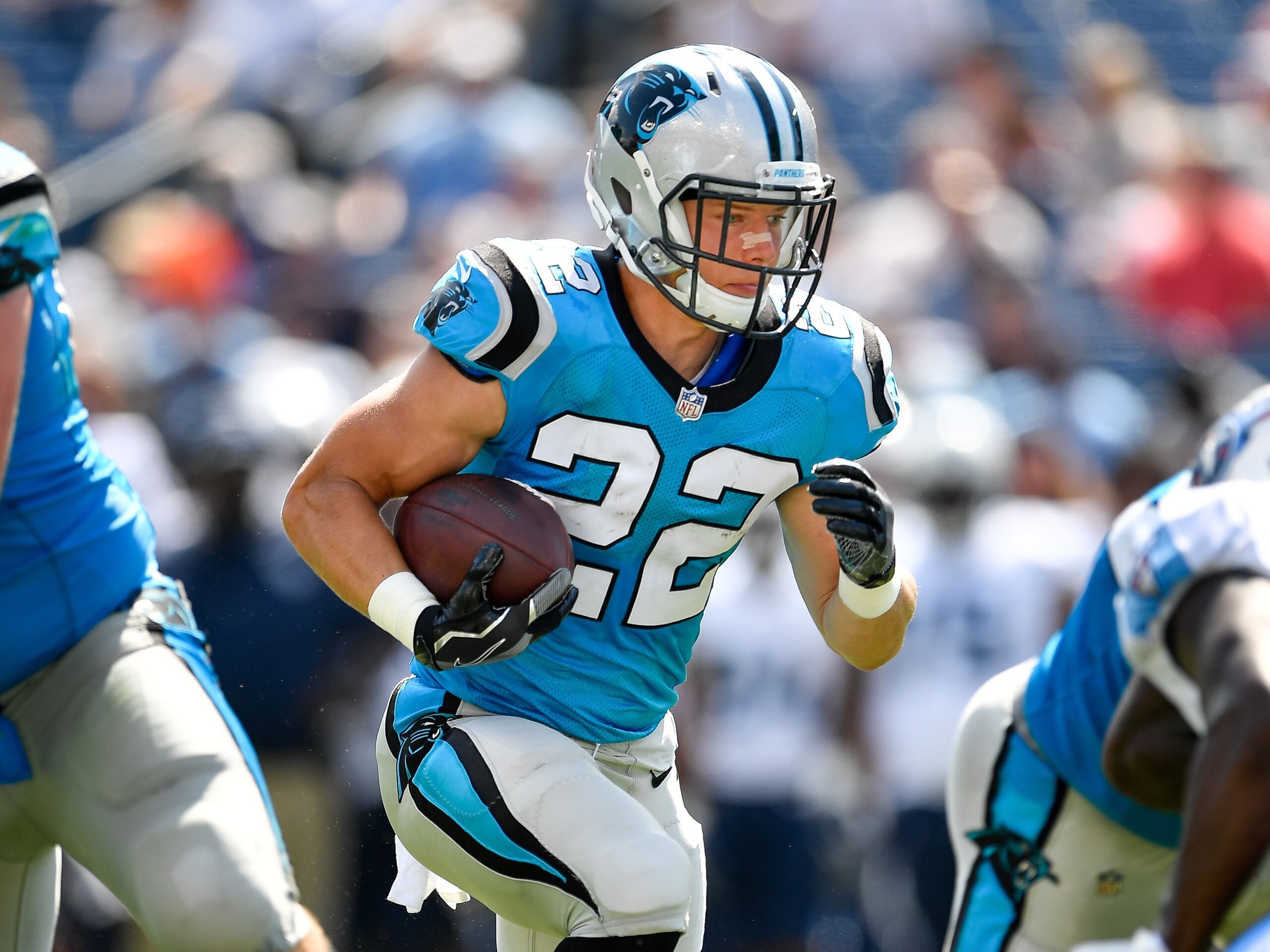 Christian McCaffrey might be the best rookie RB of a loaded class.
