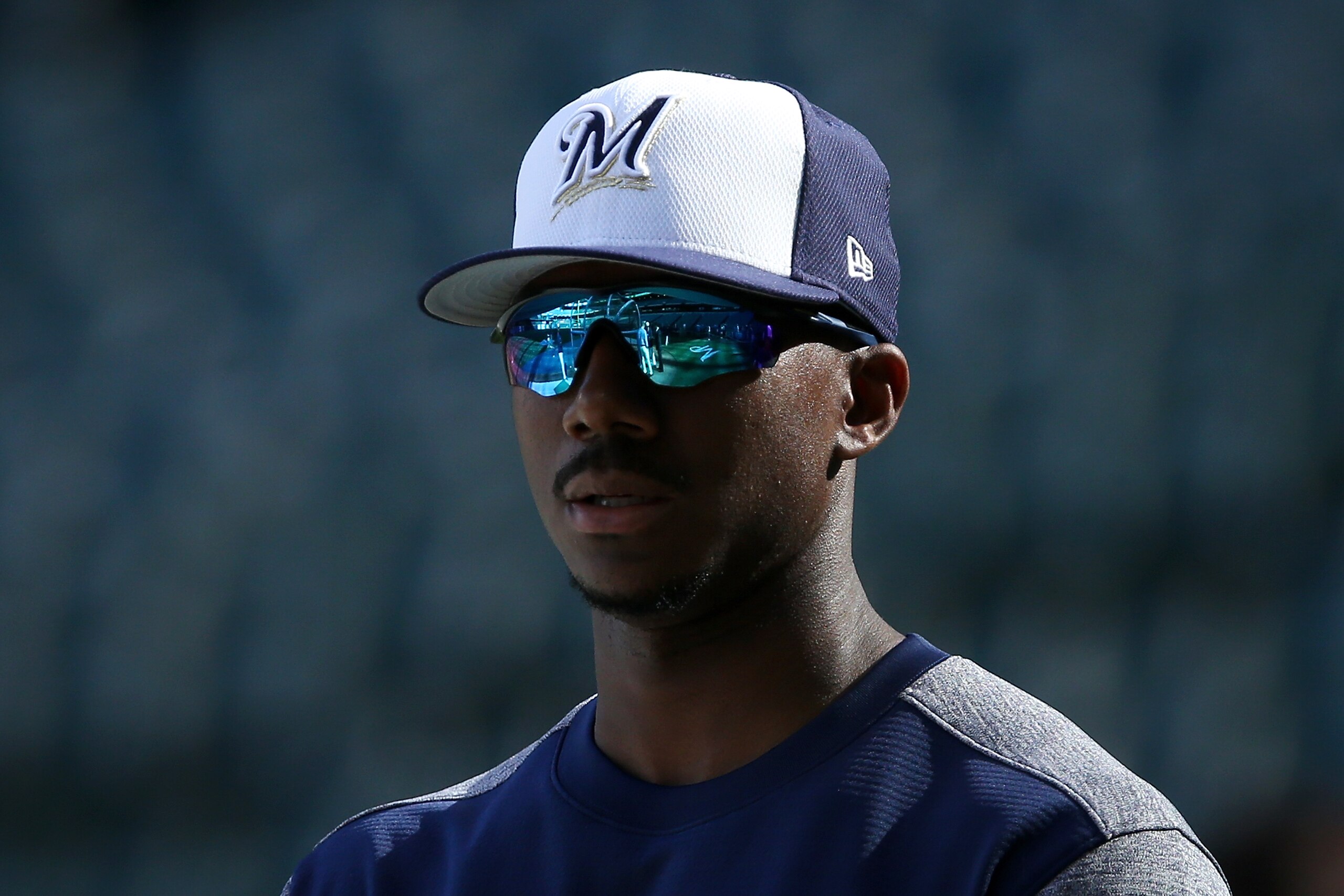 Outfielder Lewis Brinson.