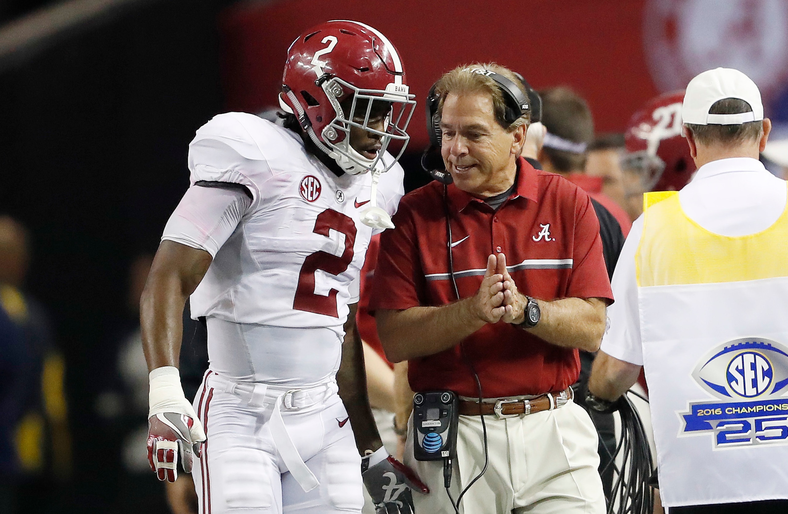 Jalen Hurts and Nick Saban Jalen Hurts and Nick Saban