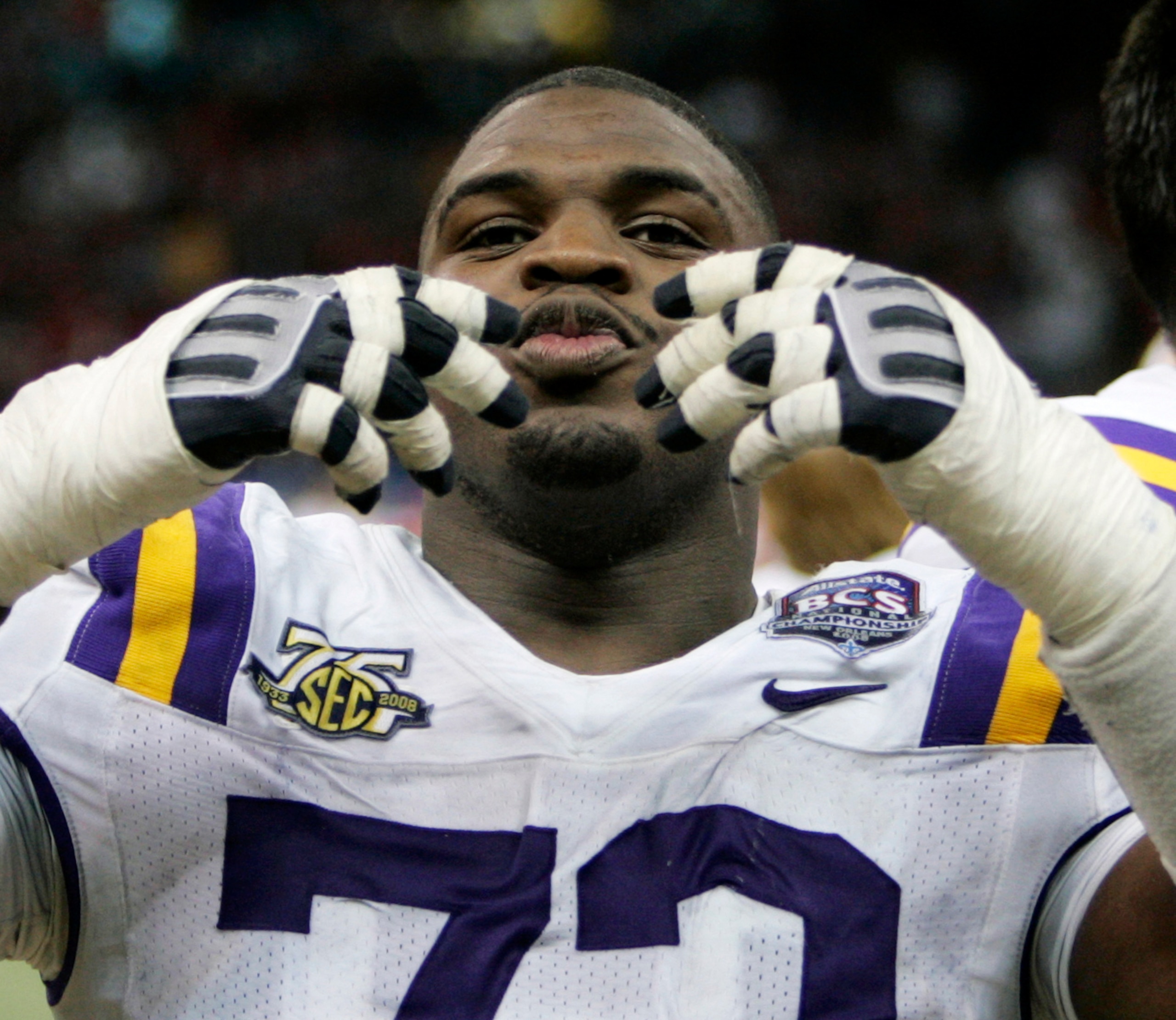 Glenn Dorsey ended his LSU career in perfect fashion.