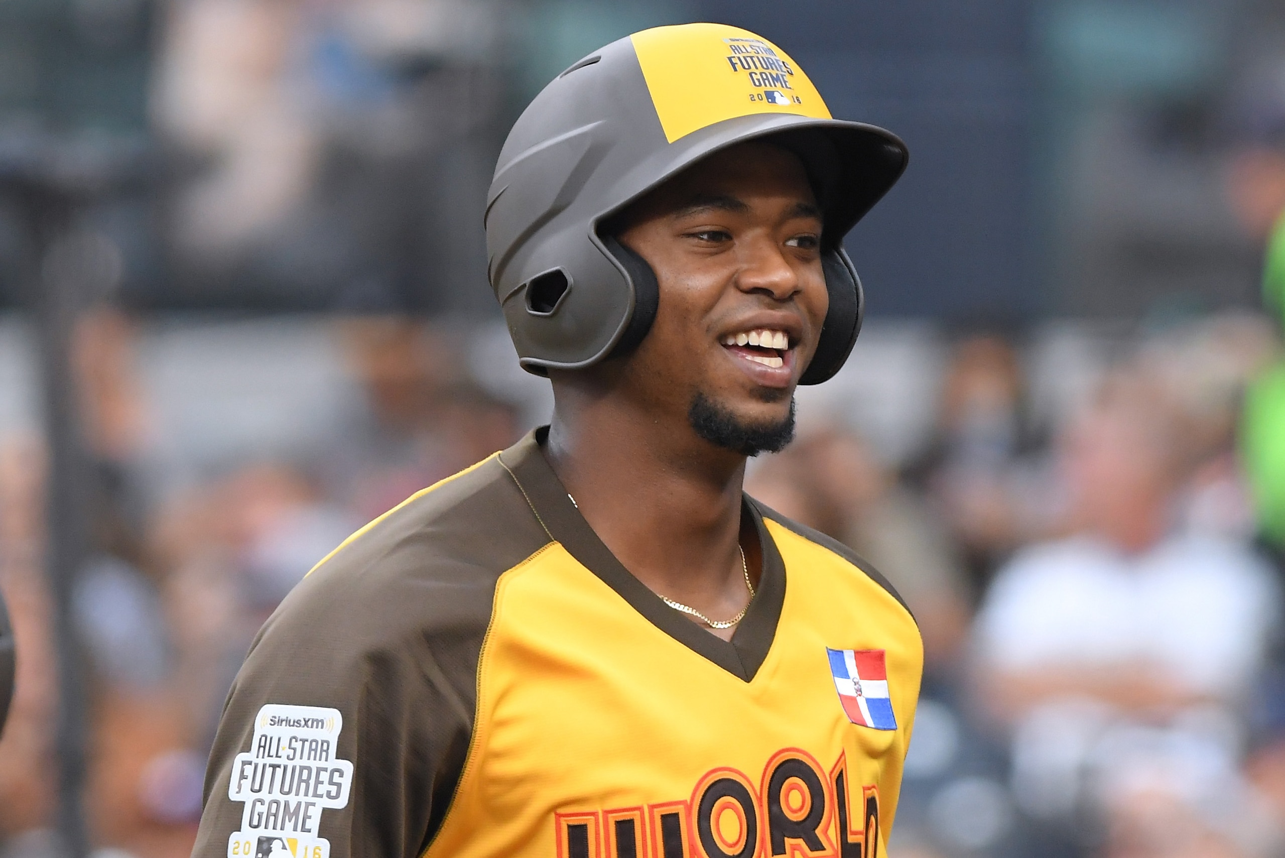 Outfielder Eloy Jimenez was traded from the Chicago Cubs to the Chicago White Sox.