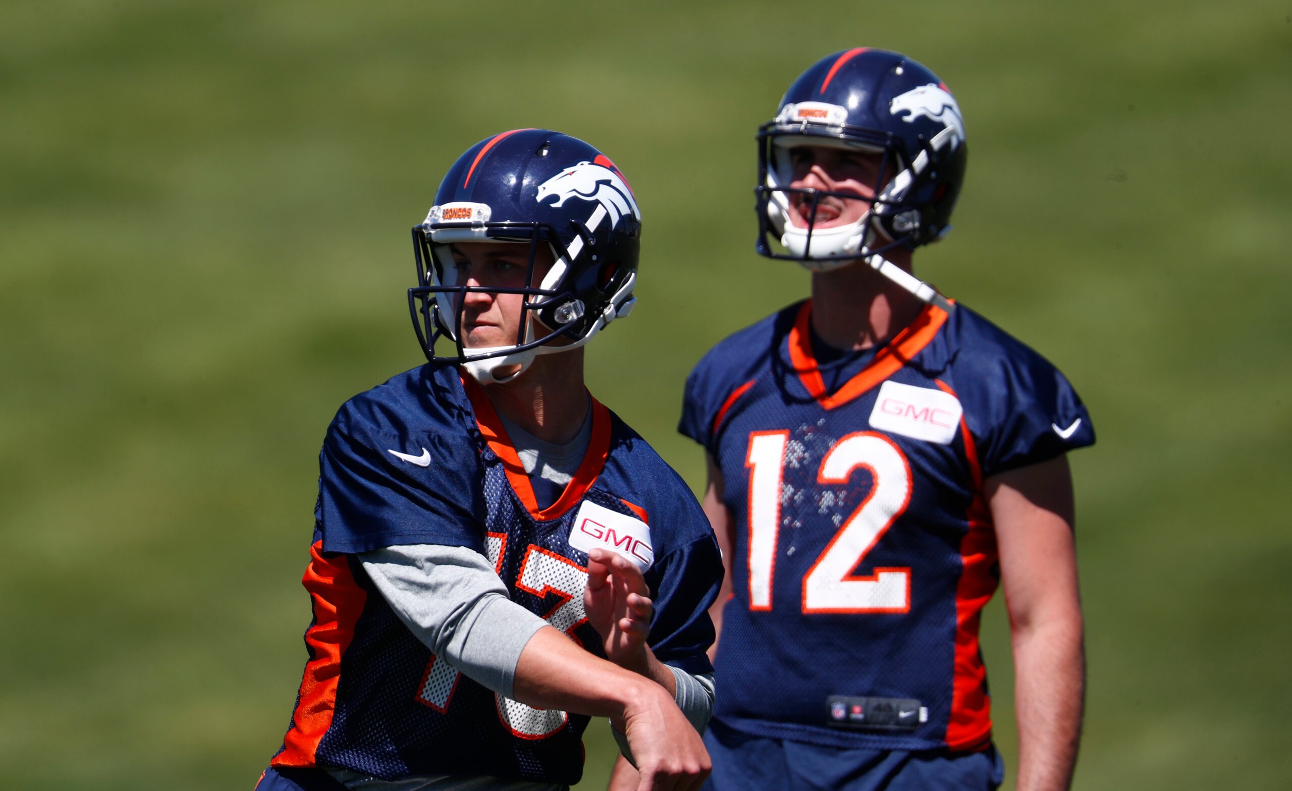 Paxton Lynch and Trevor Siemian are battling.
