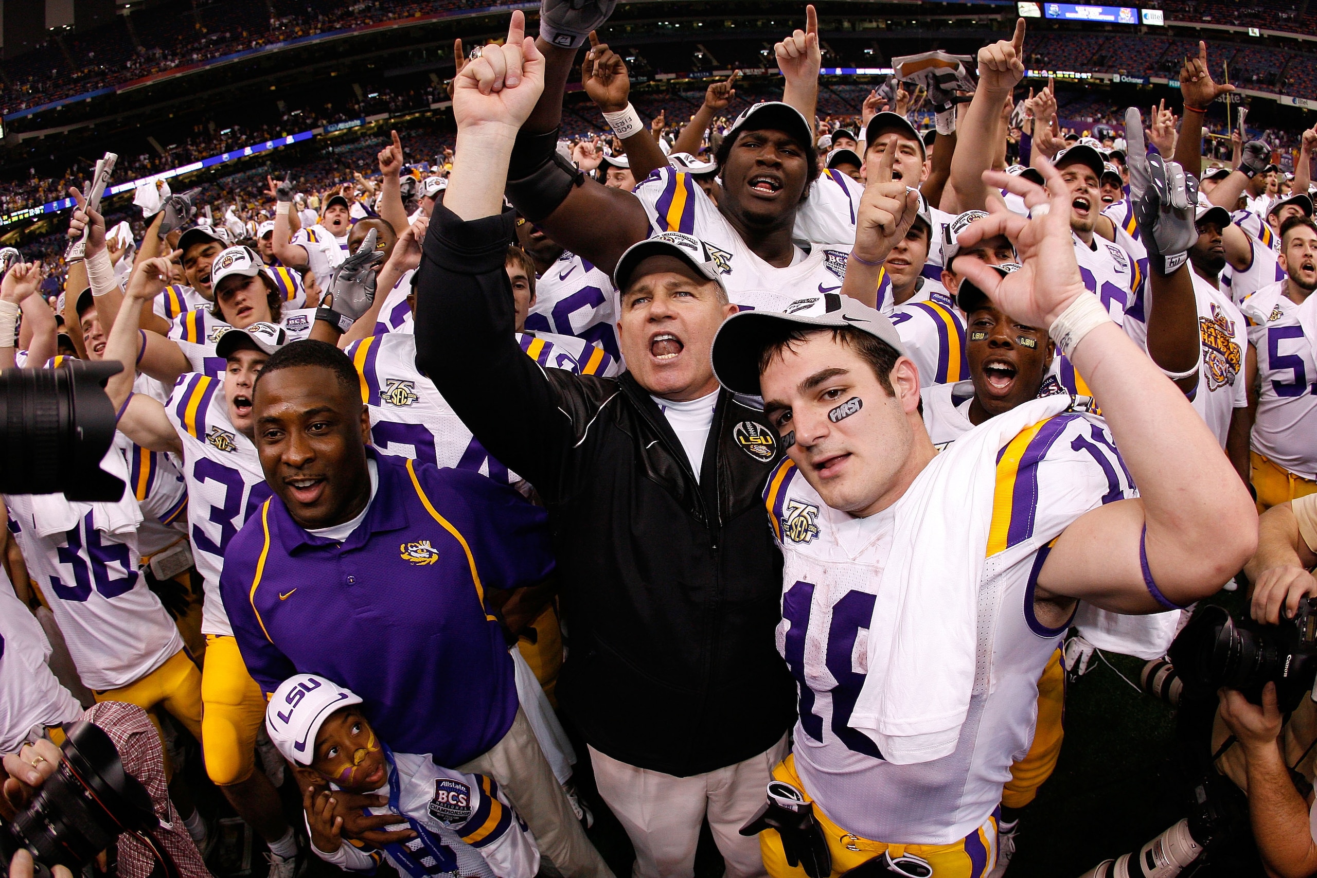 Former LSU coach Les Miles had plenty of good times in Baton Rouge.
