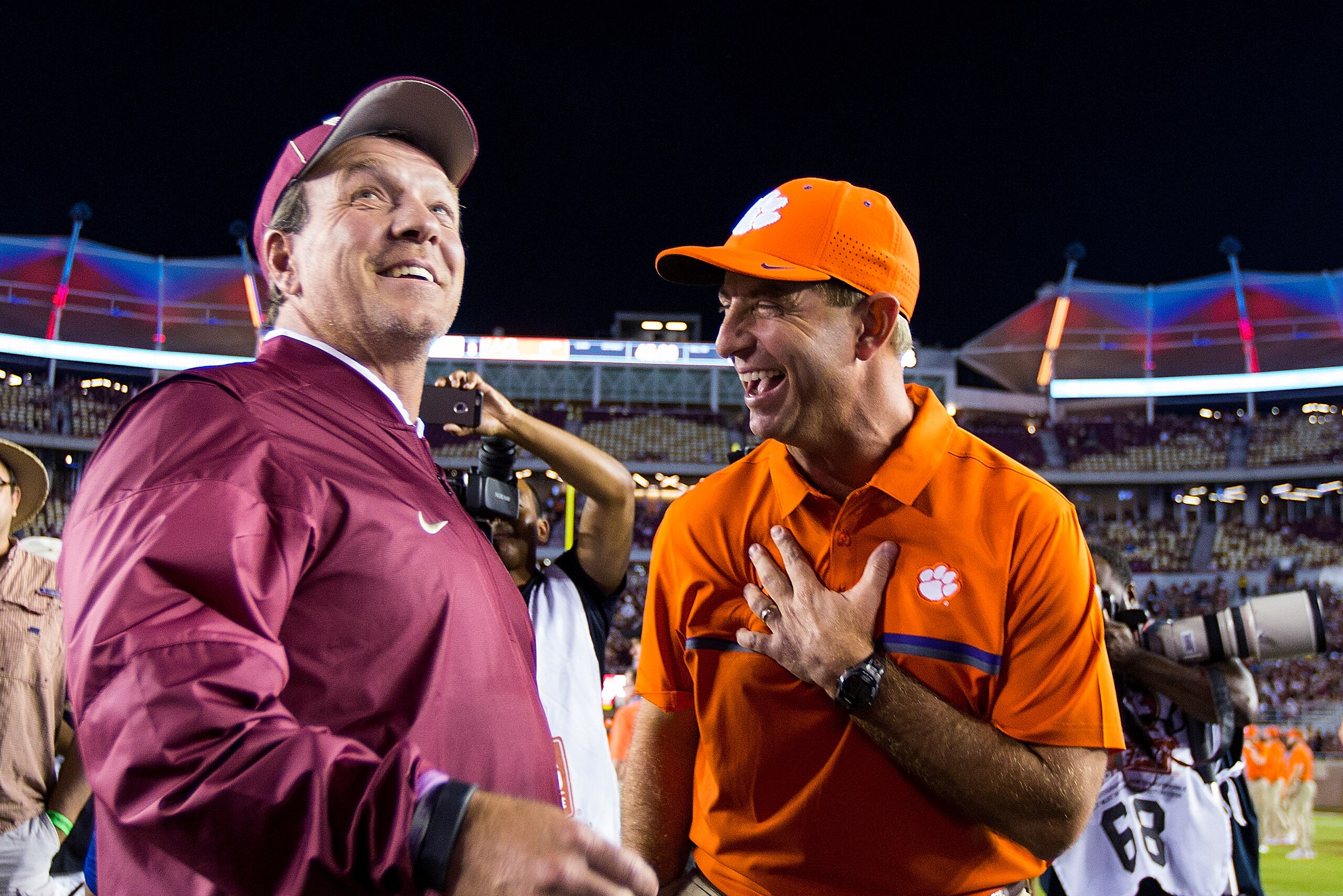 Jimbo Fisher and Dabo Swinney have turned Florida State and Clemson into national powers in the ACC Atlantic.