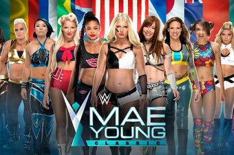 A few of the competitors in the first Mae Young Classic.