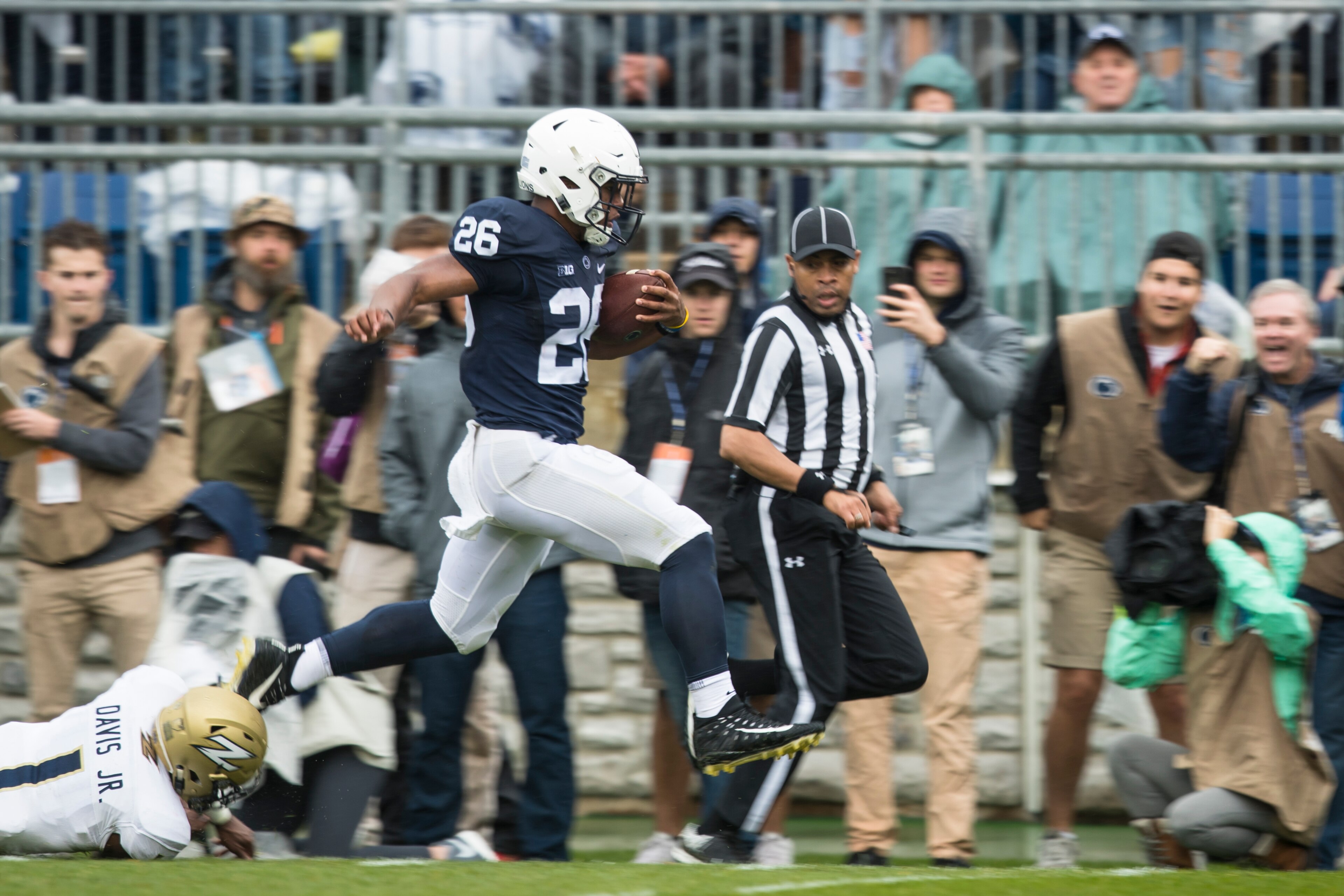 Saquon Barkley had a game against Akron. Saquon Barkley had a game against Akron.
