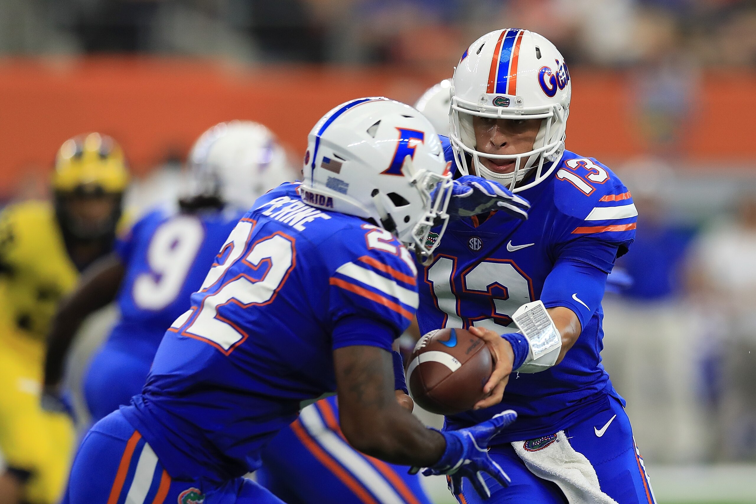 Florida's offense was trying to roll a boulder up a mountain against Michigan. Florida's offense was trying to roll a boulder up a mountain against Michigan.