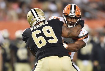 Khalif Barnes was again released by the Saints.