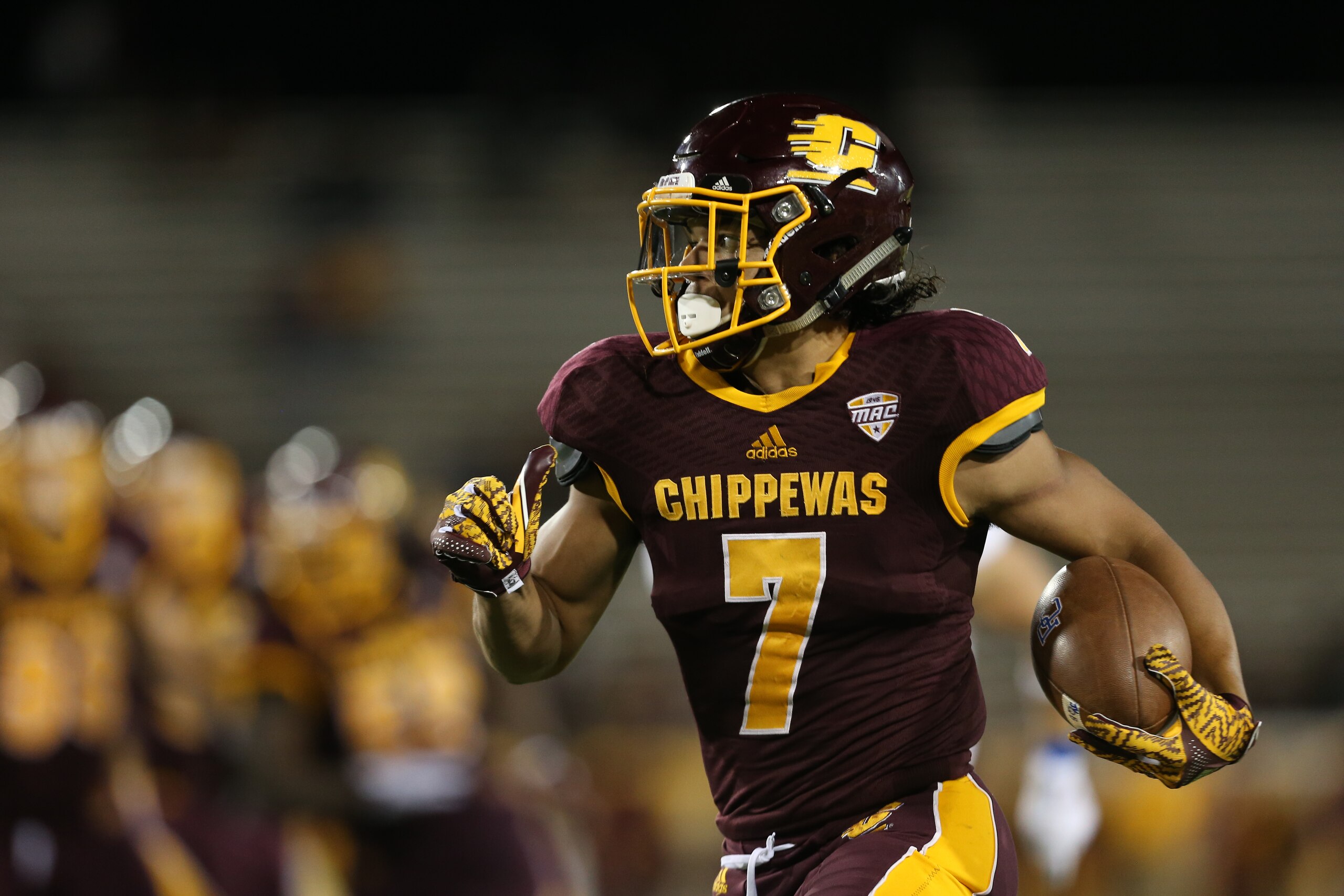 Amari Coleman had two of CMU's six interceptions.