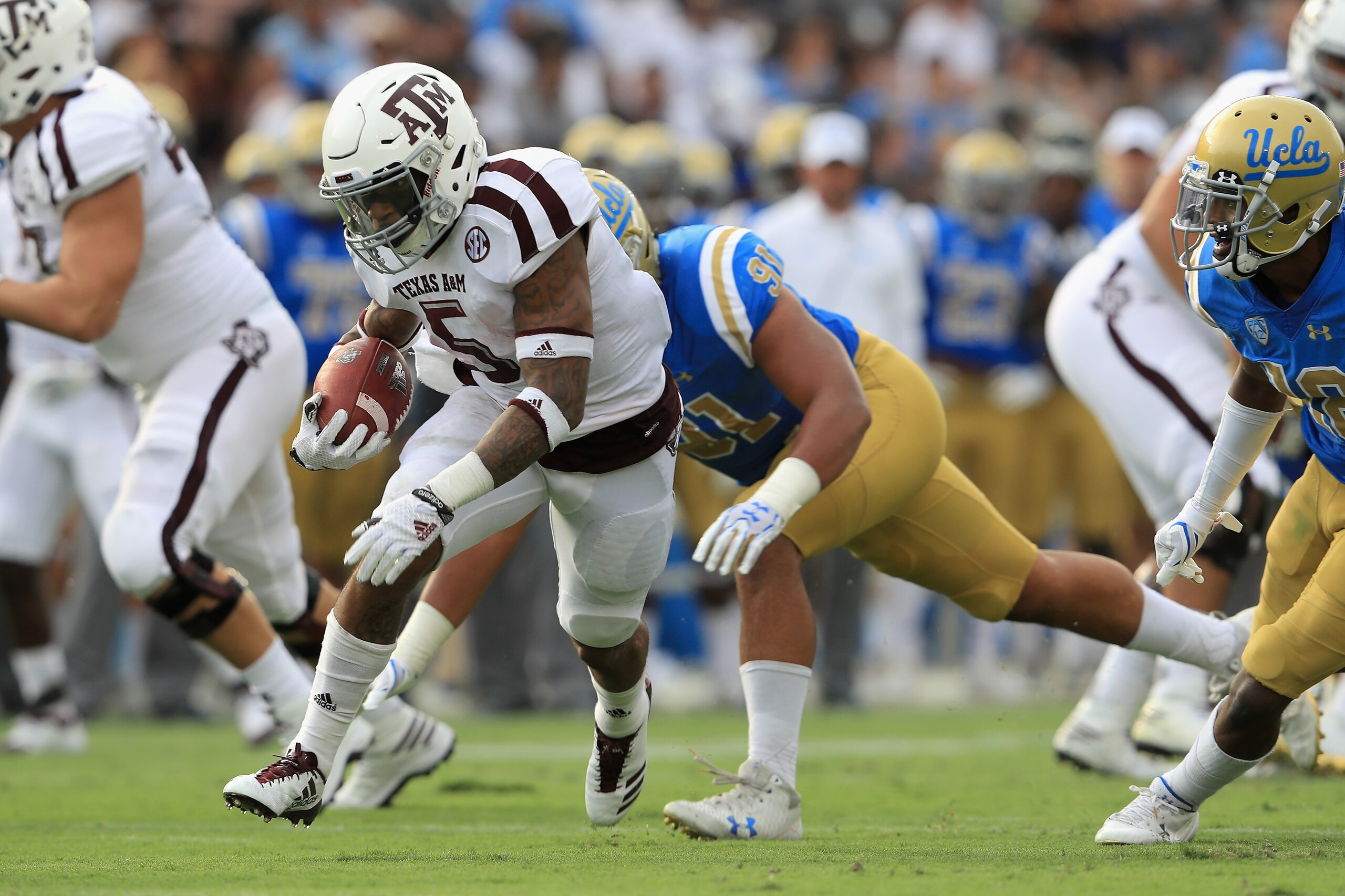 Trayveon Williams ran circles around UCLA in the first half.