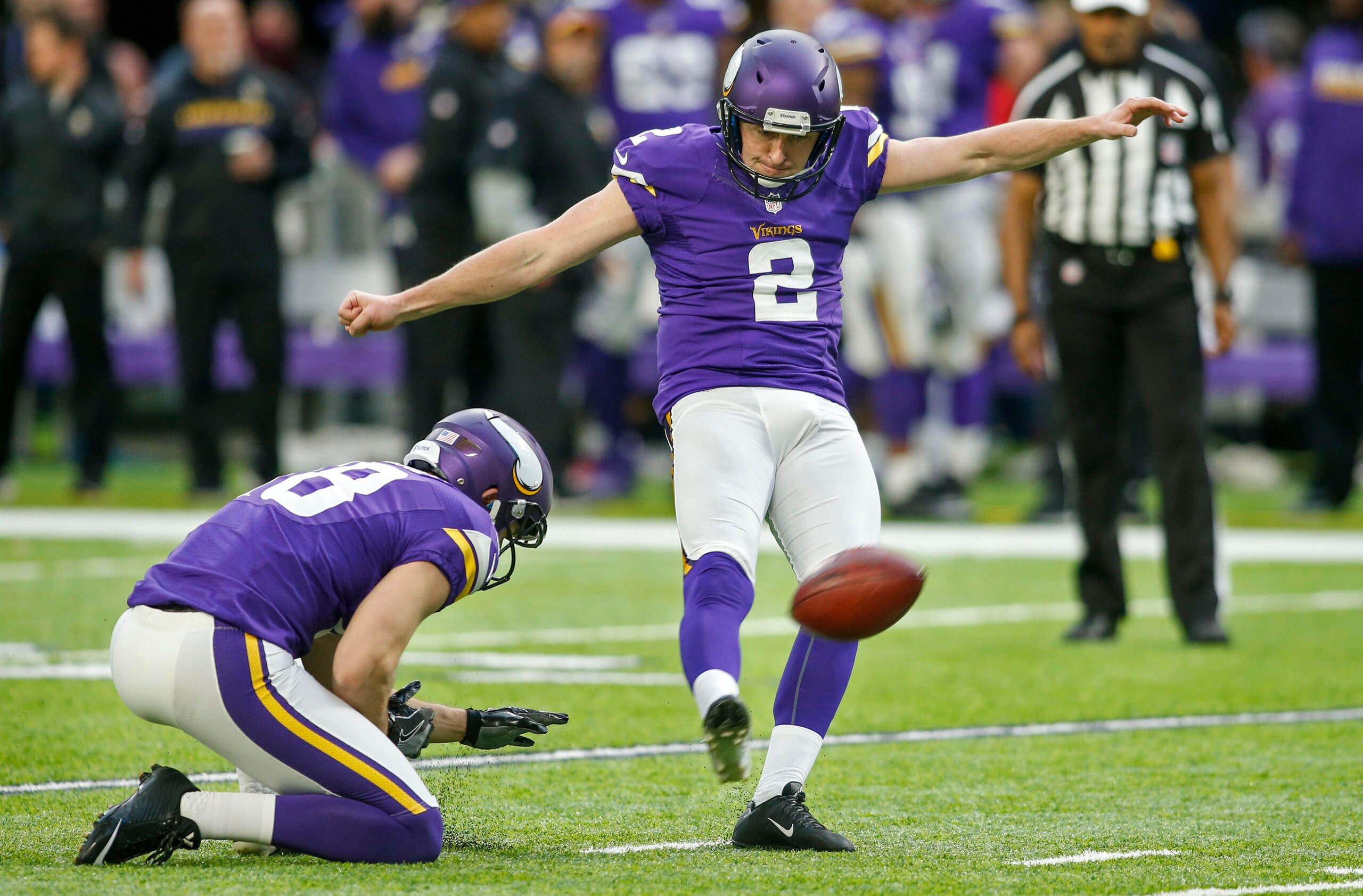 Kai Forbath could have a busy night against the Saints.