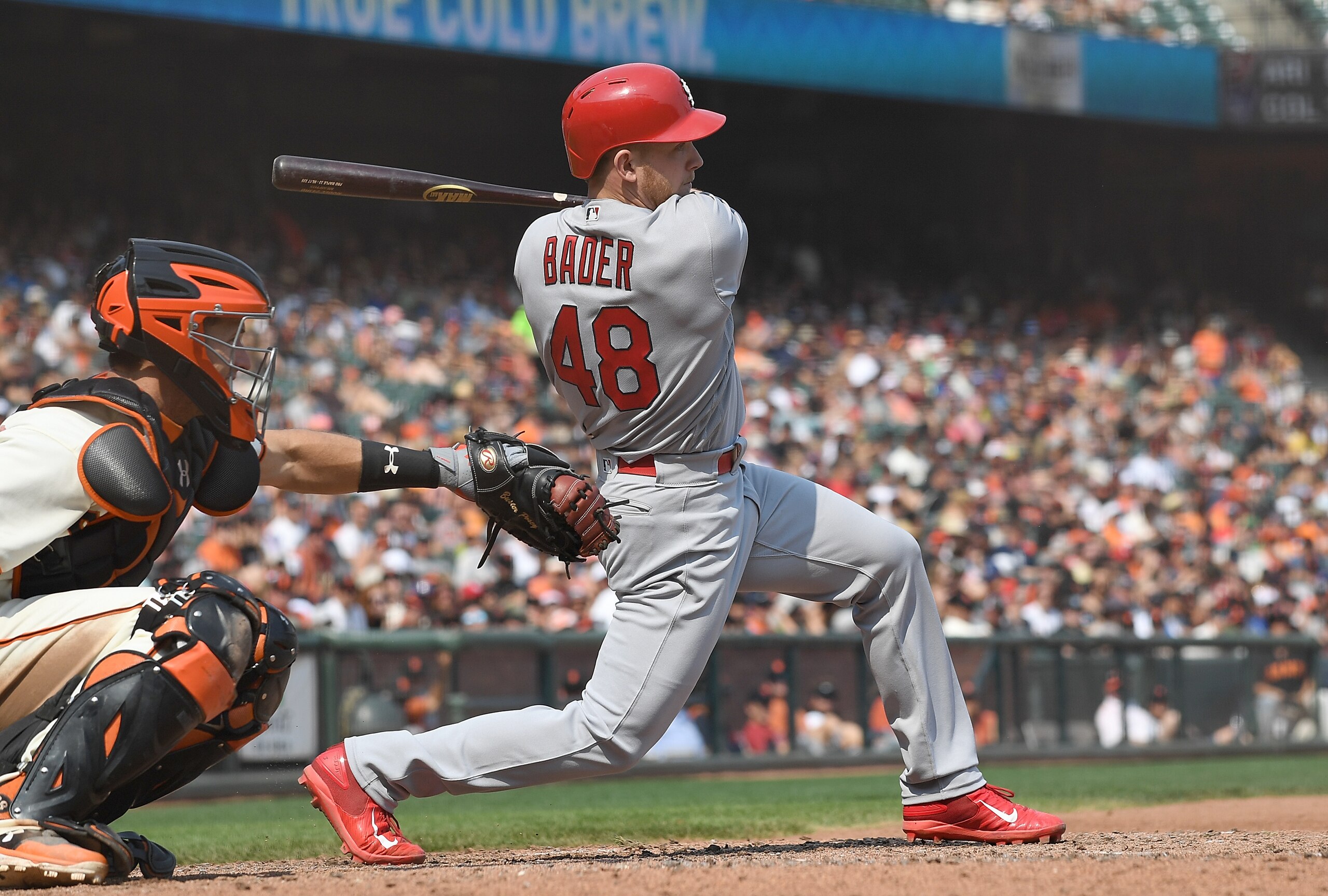 Harrison Bader has made an instant impact by hitting three home runs.