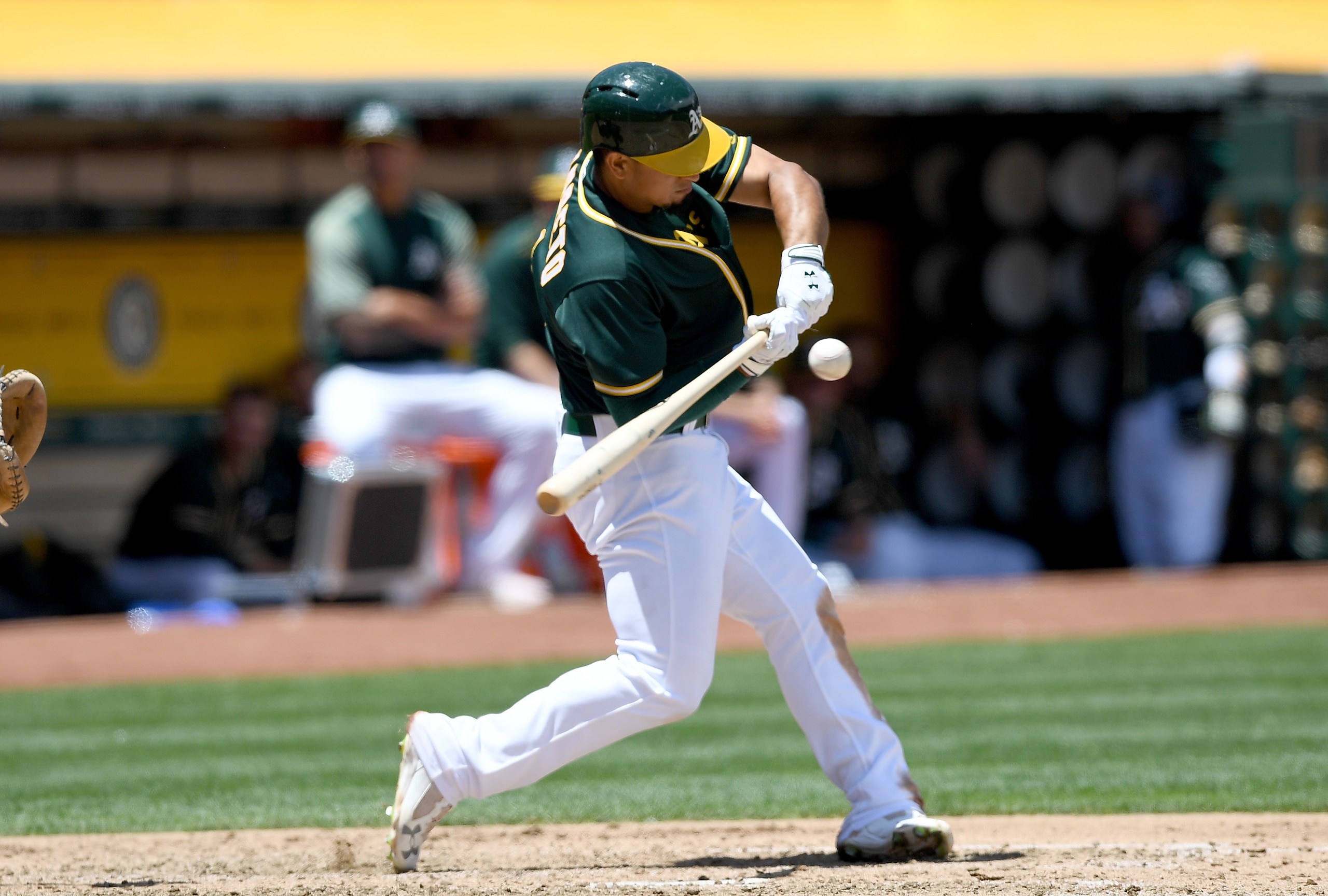 Franklin Barreto has struggled with strikeouts early in his major league career.