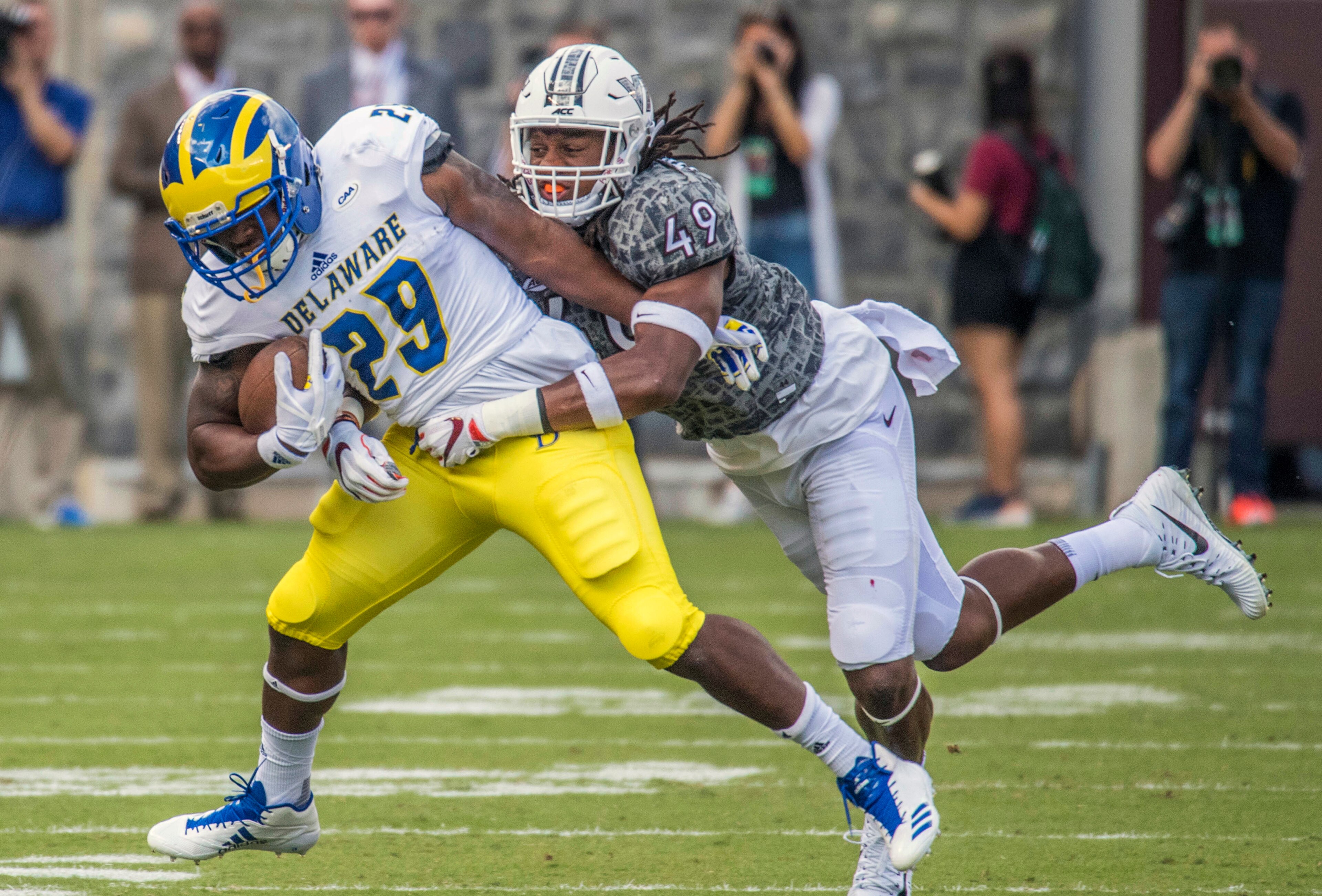 Tremaine Edmunds was pivotal in keeping Delaware off the scoreboard.