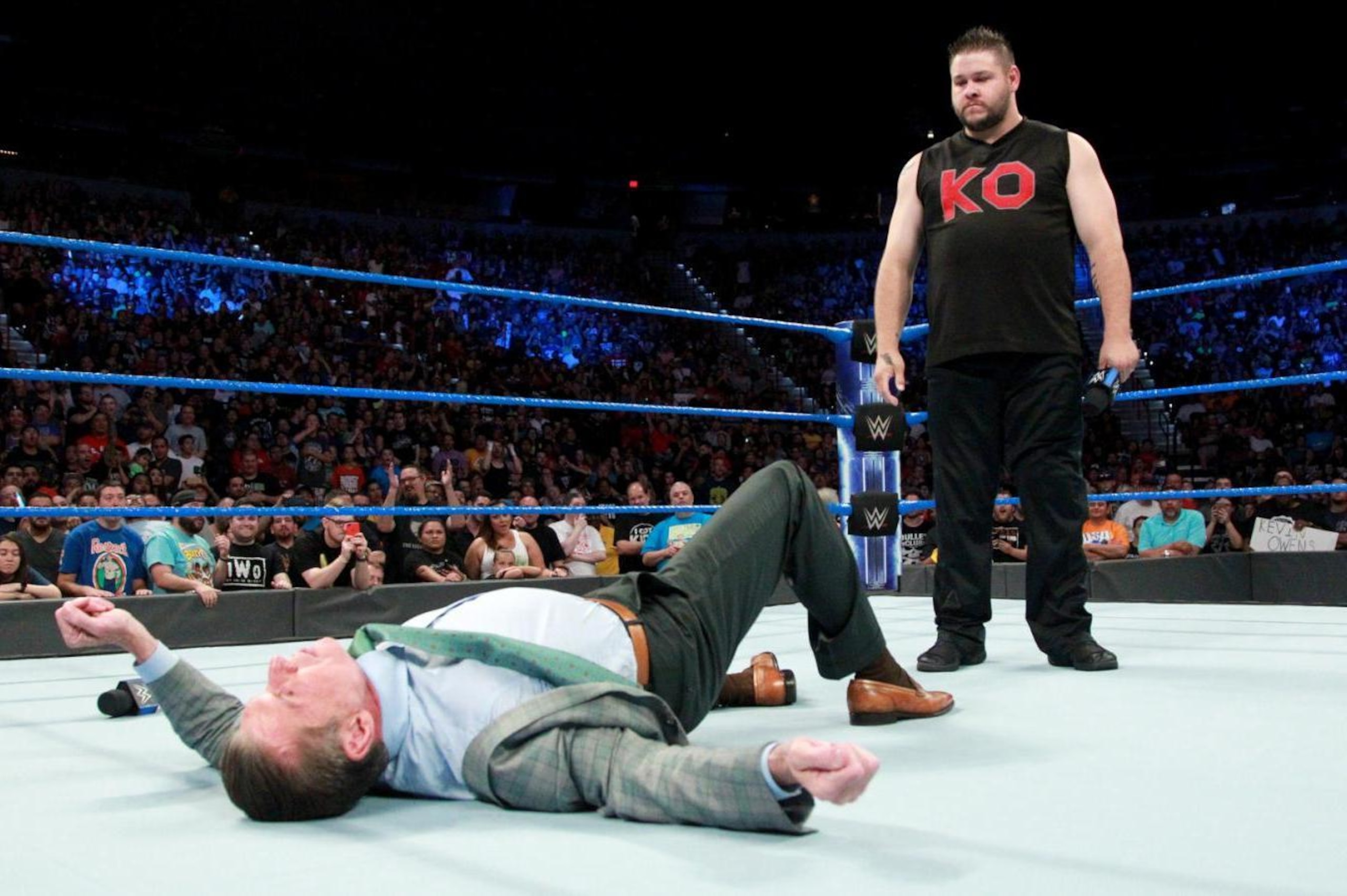 Kevin Owens made the crucial mistake of attacking the boss.