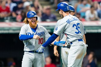 The Dodgers took two of three games from the Indians in June.