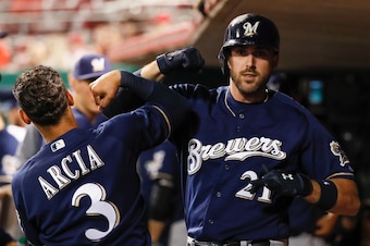 Orlando Arcia and Travis Shaw