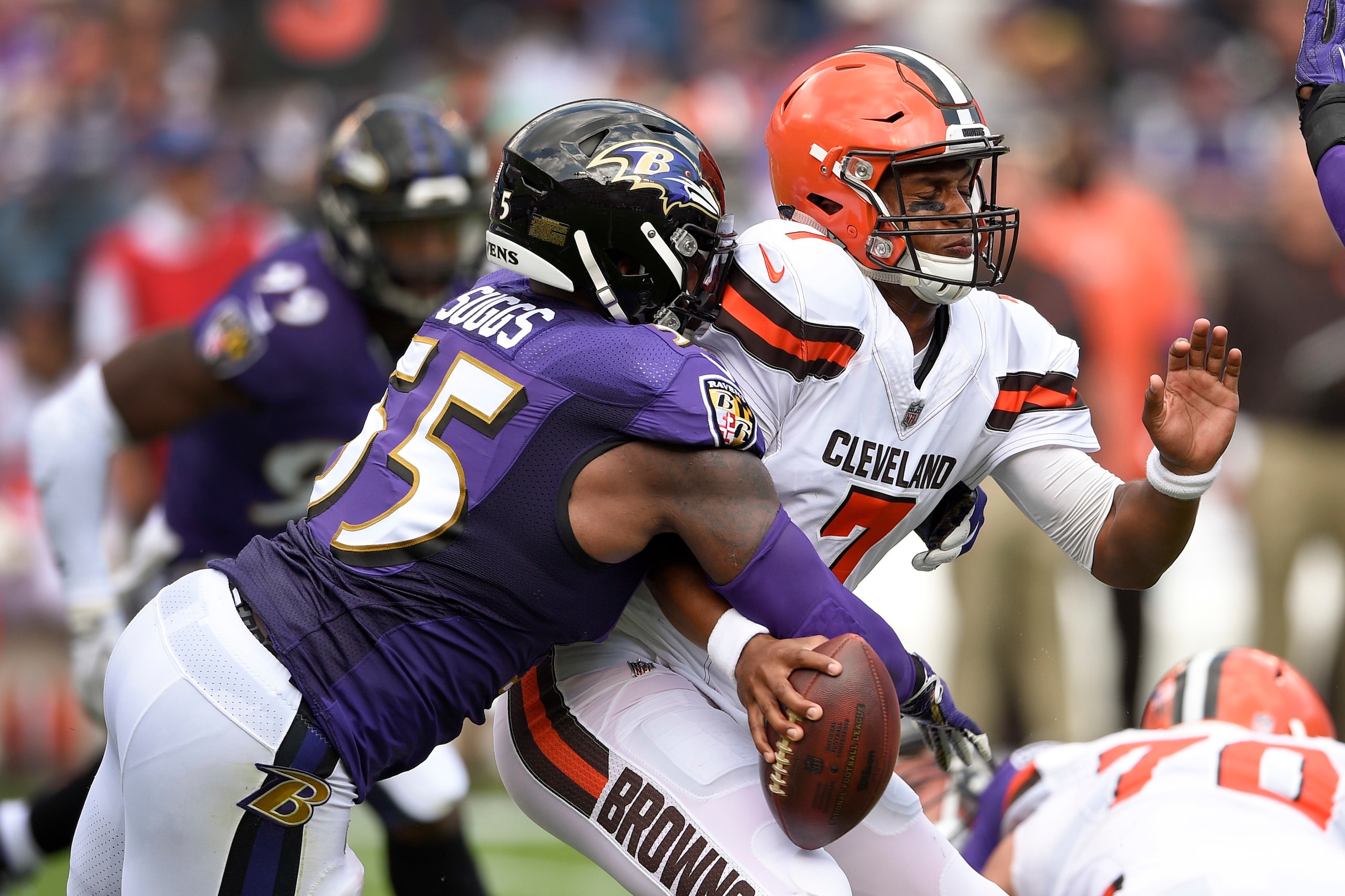 Terrell Suggs has rocked opposing quarterbacks in back-to-back weeks to start the year.