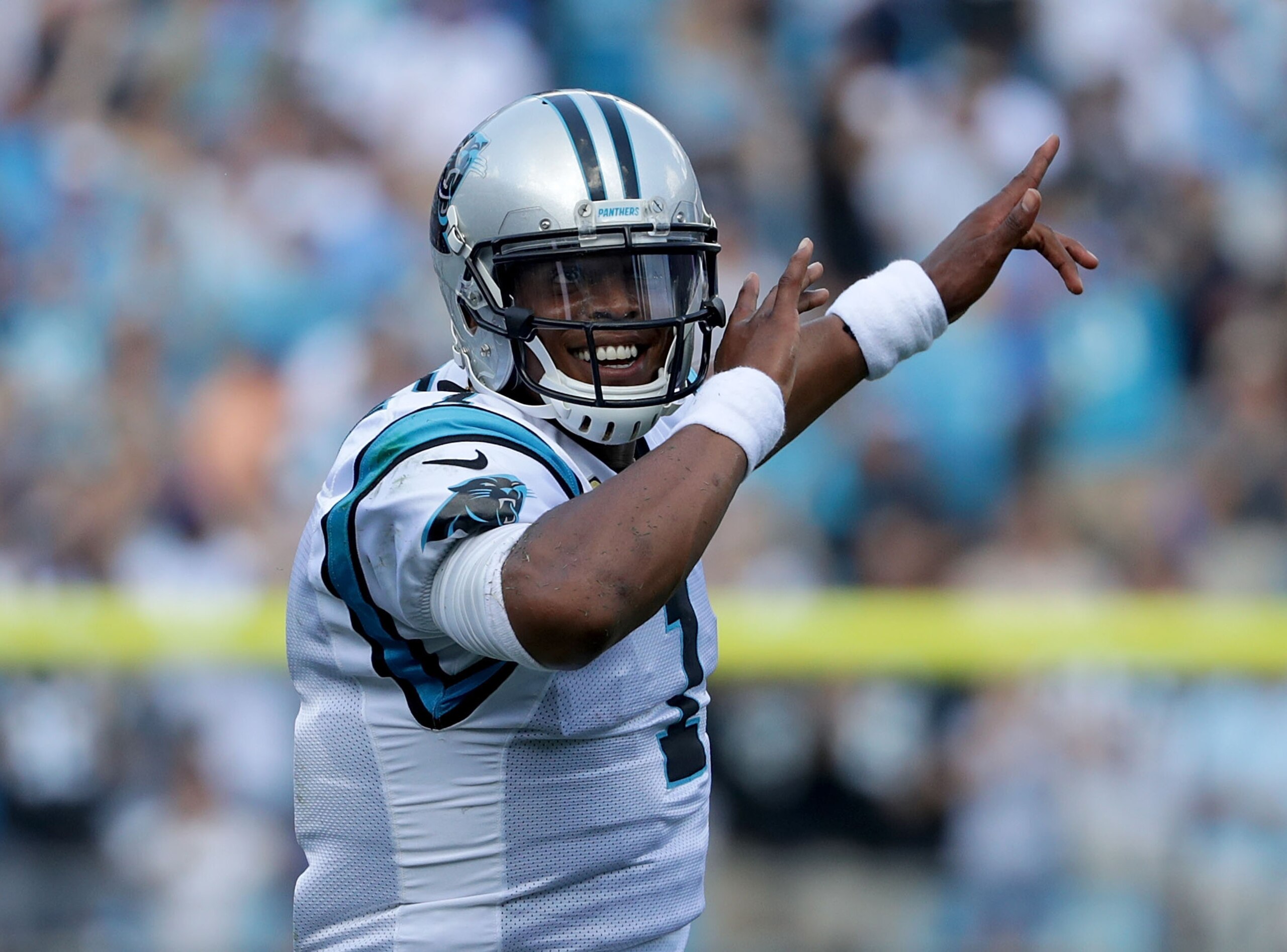 Cam Newton has struggled after offseason shoulder surgery.