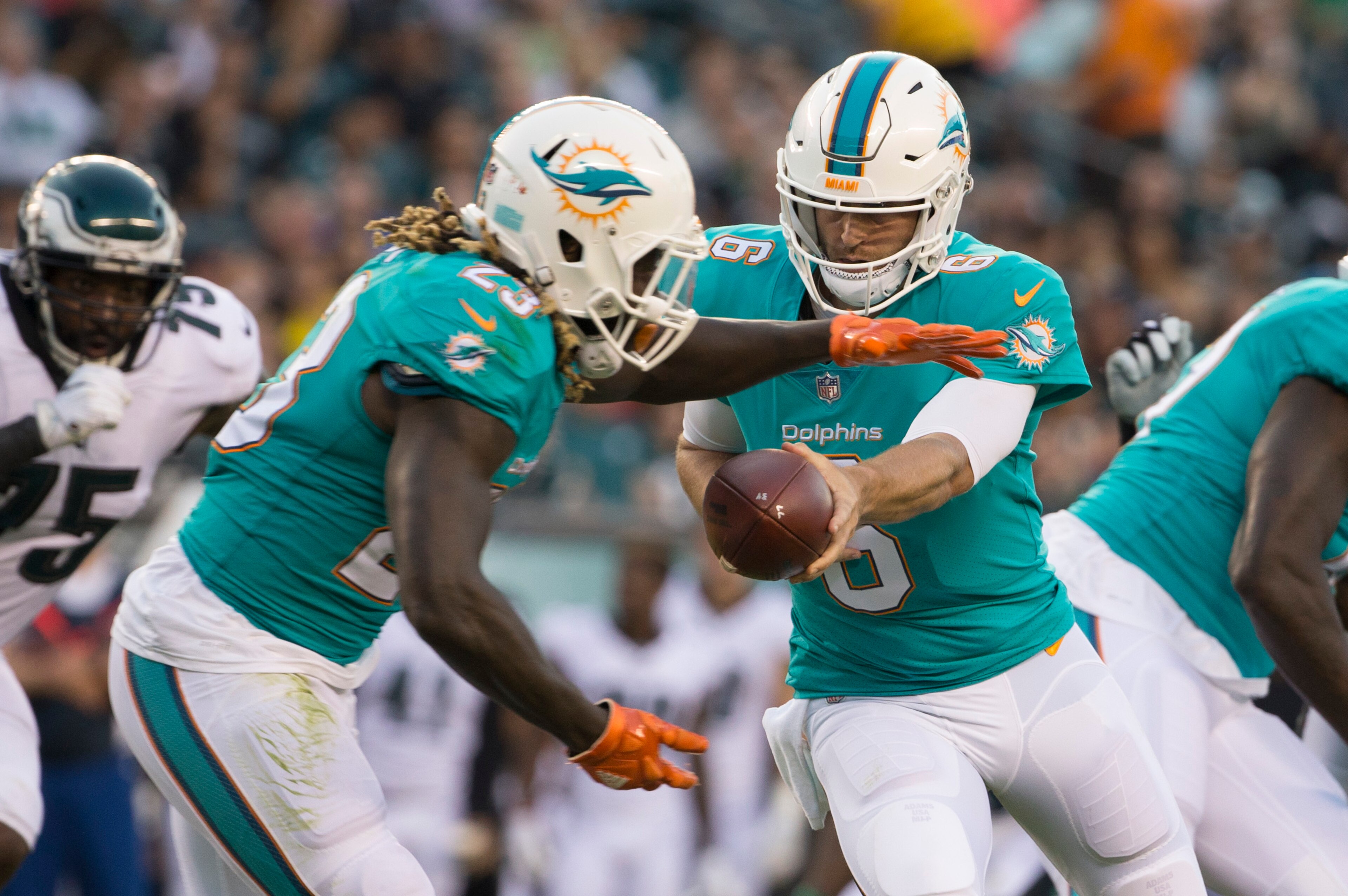Expect Jay Ajayi and the Dolphins' offense to dominate the Jets.