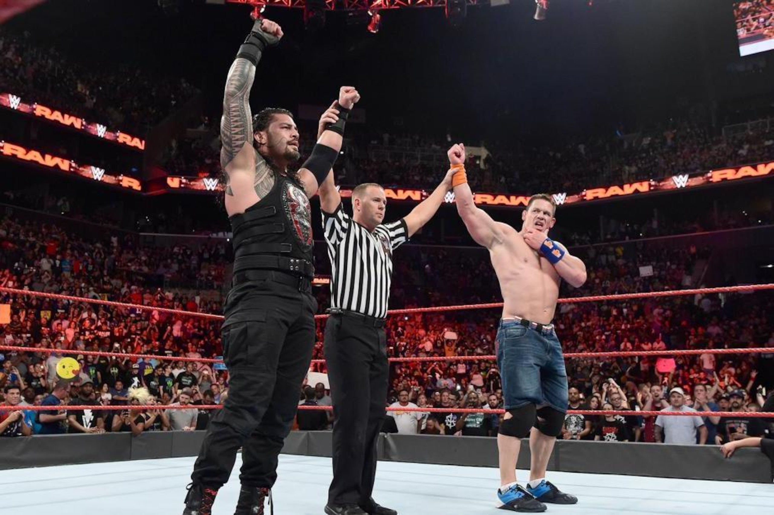 John Cena and Roman Reigns will clash for the first time ever at No Mercy 2017.
