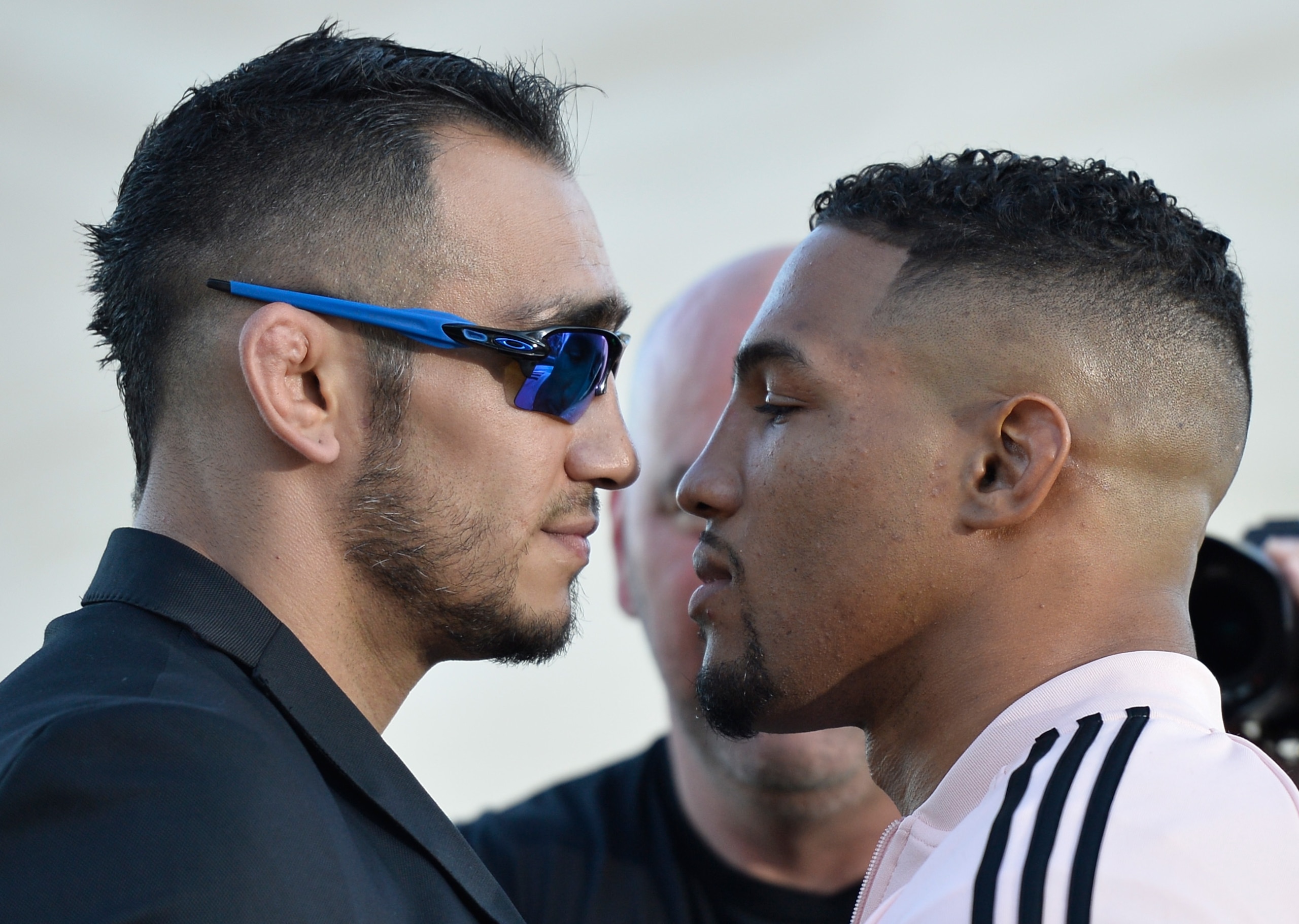 Tony Ferguson (left) and Kevin Lee