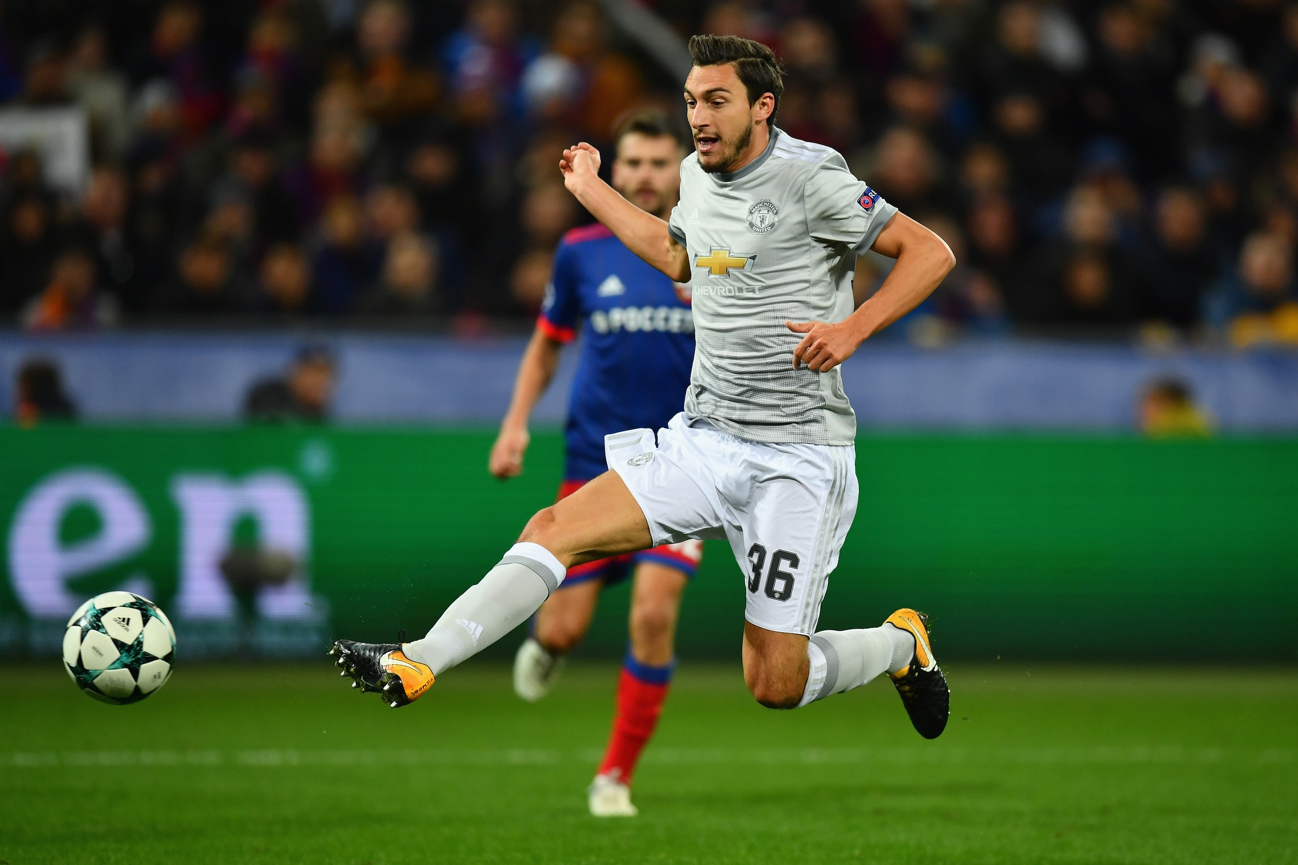 Darmian in action against CSKA Moscow. Darmian in action against CSKA Moscow.