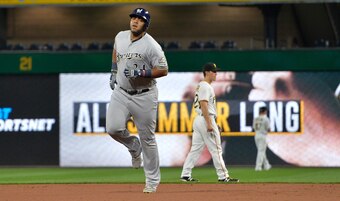 Jesus Aguilar made the most of limited playing time during his rookie season.
