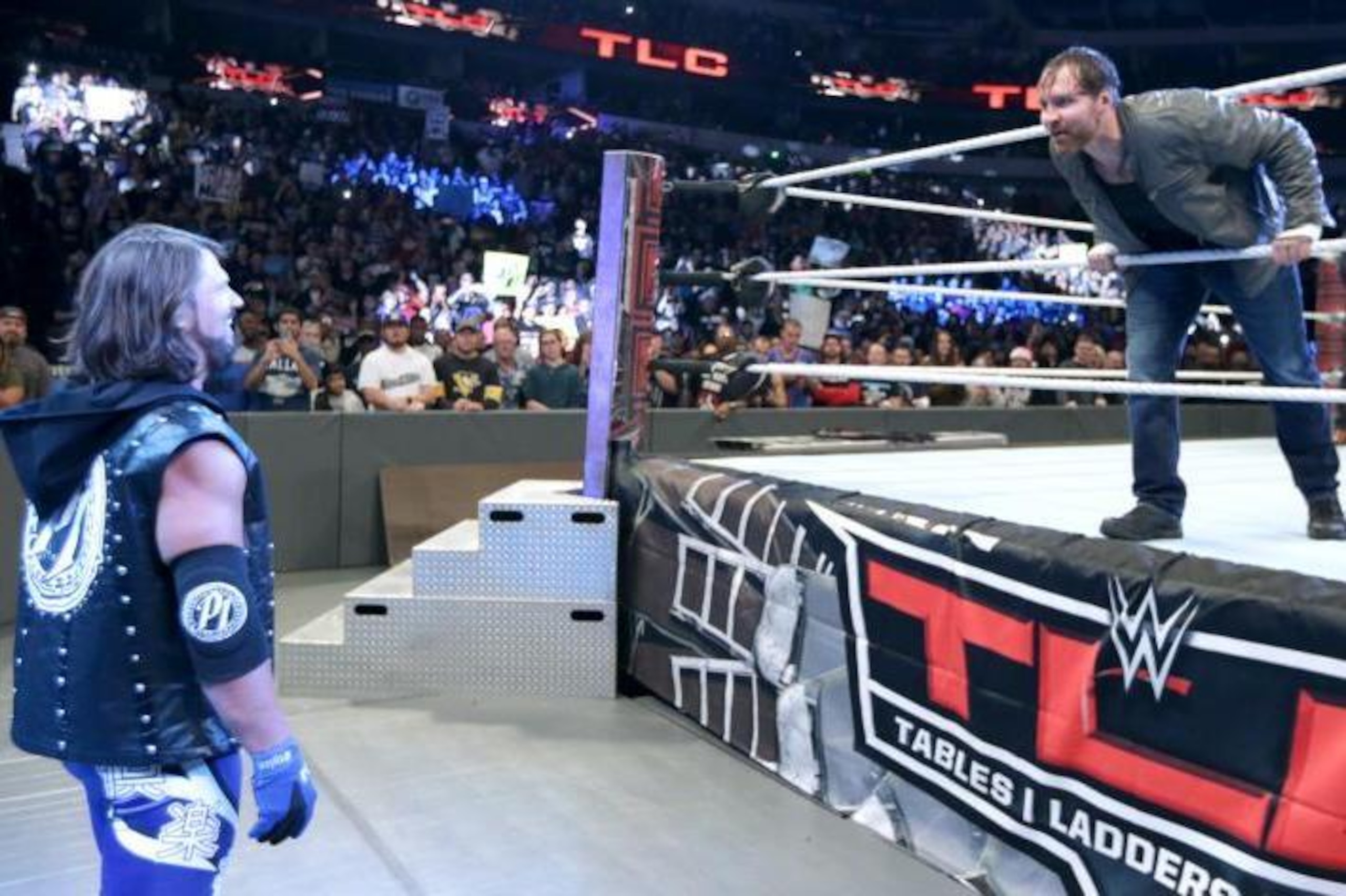 AJ Styles and Dean Ambrose contested a classic at WWE TLC 2016. AJ Styles and Dean Ambrose contested a classic at WWE TLC 2016.
