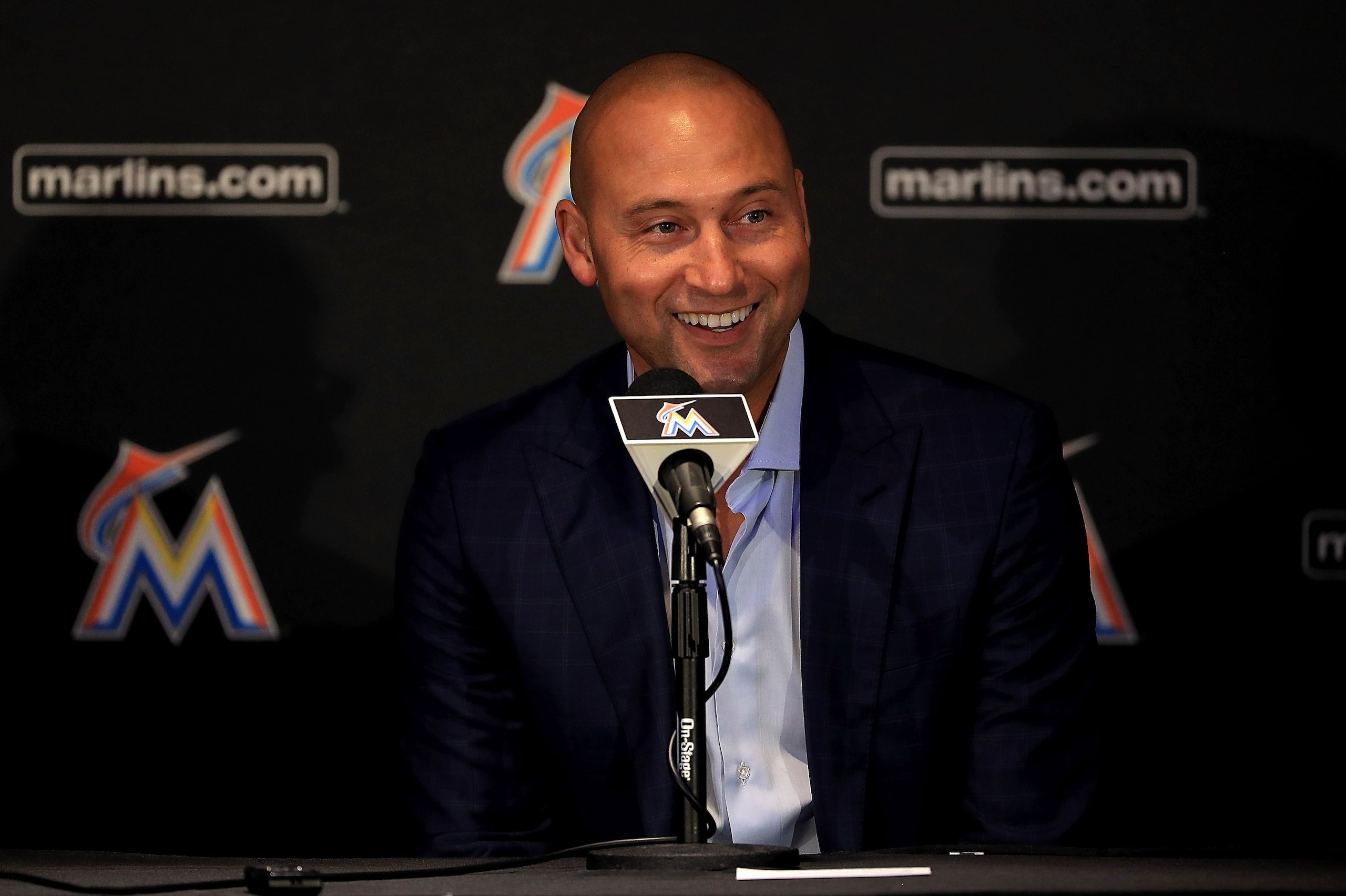 Derek Jeter will have a busy offseason as the public face of the Miami Marlins' new ownership.