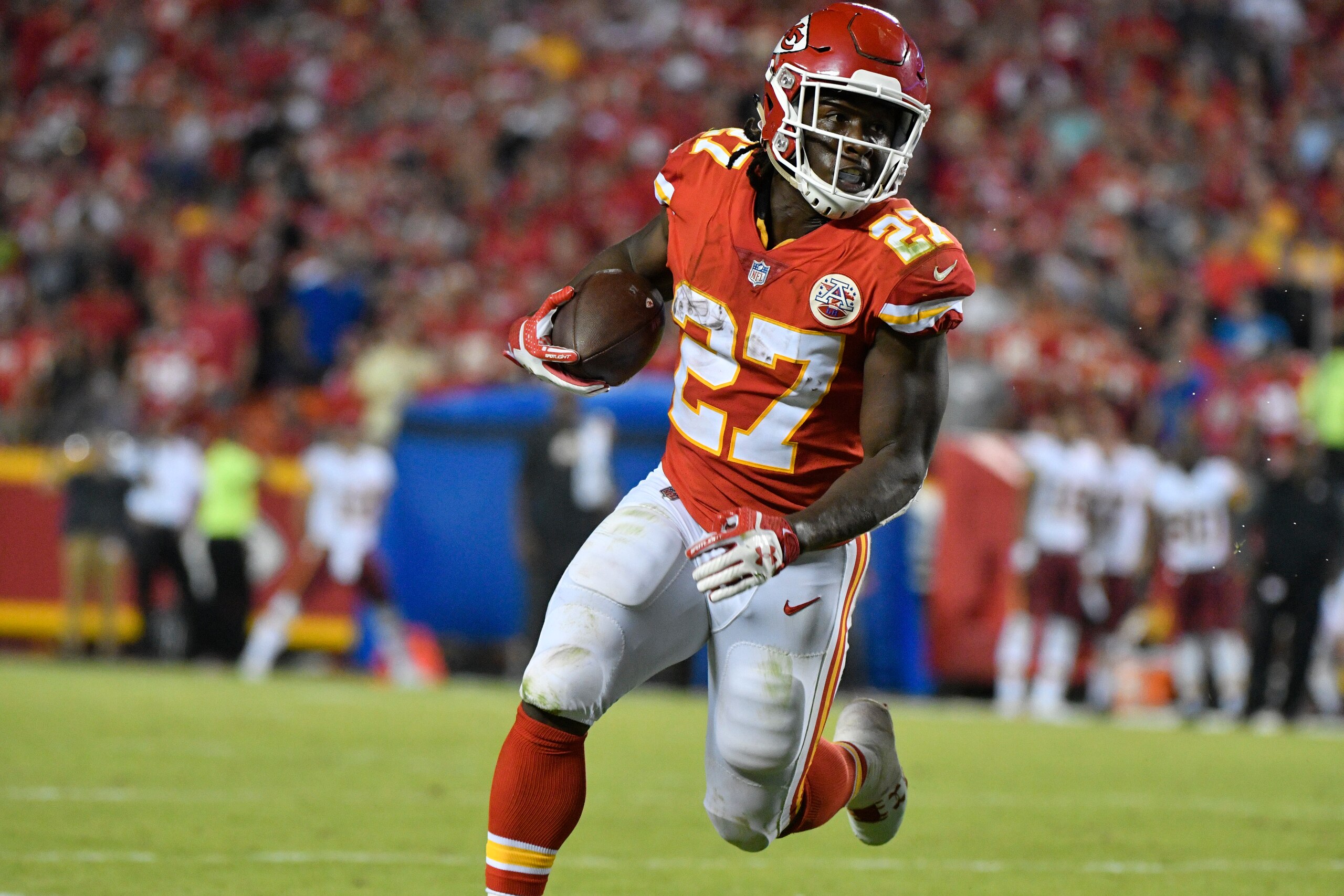 Do you need at least 100 yards? Kareem Hunt has you covered.