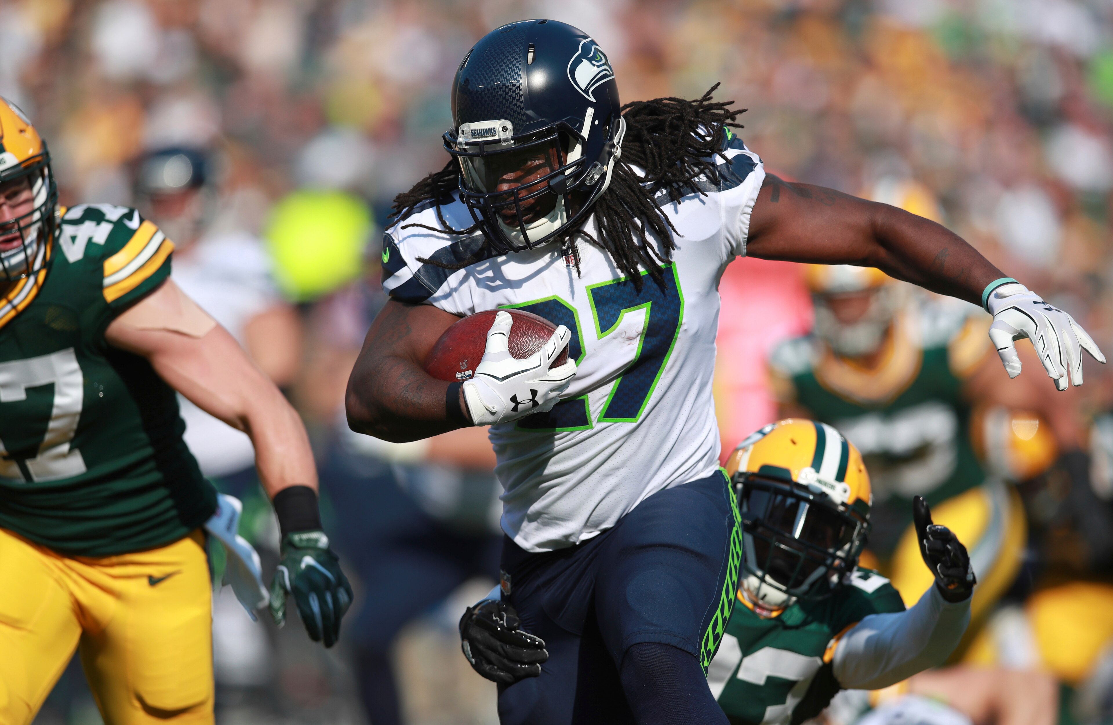 The Seahawks didn't get much out of Eddie Lacy or any of their running backs.