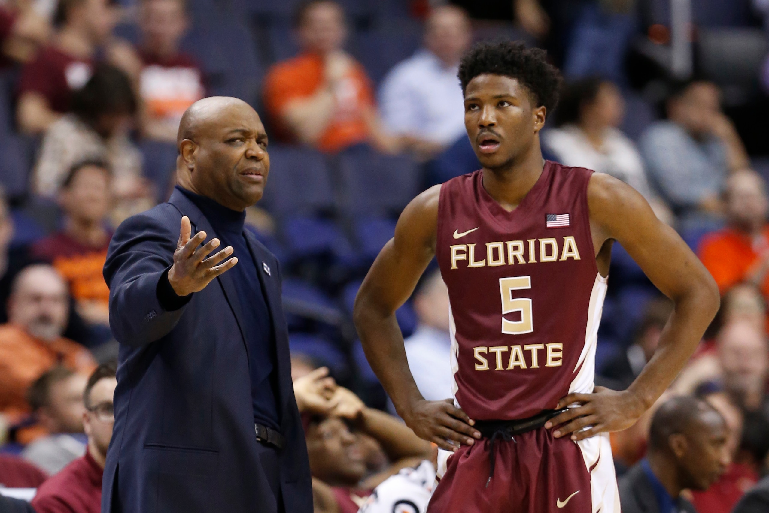 Malik Beasley and Leonard Hamilton