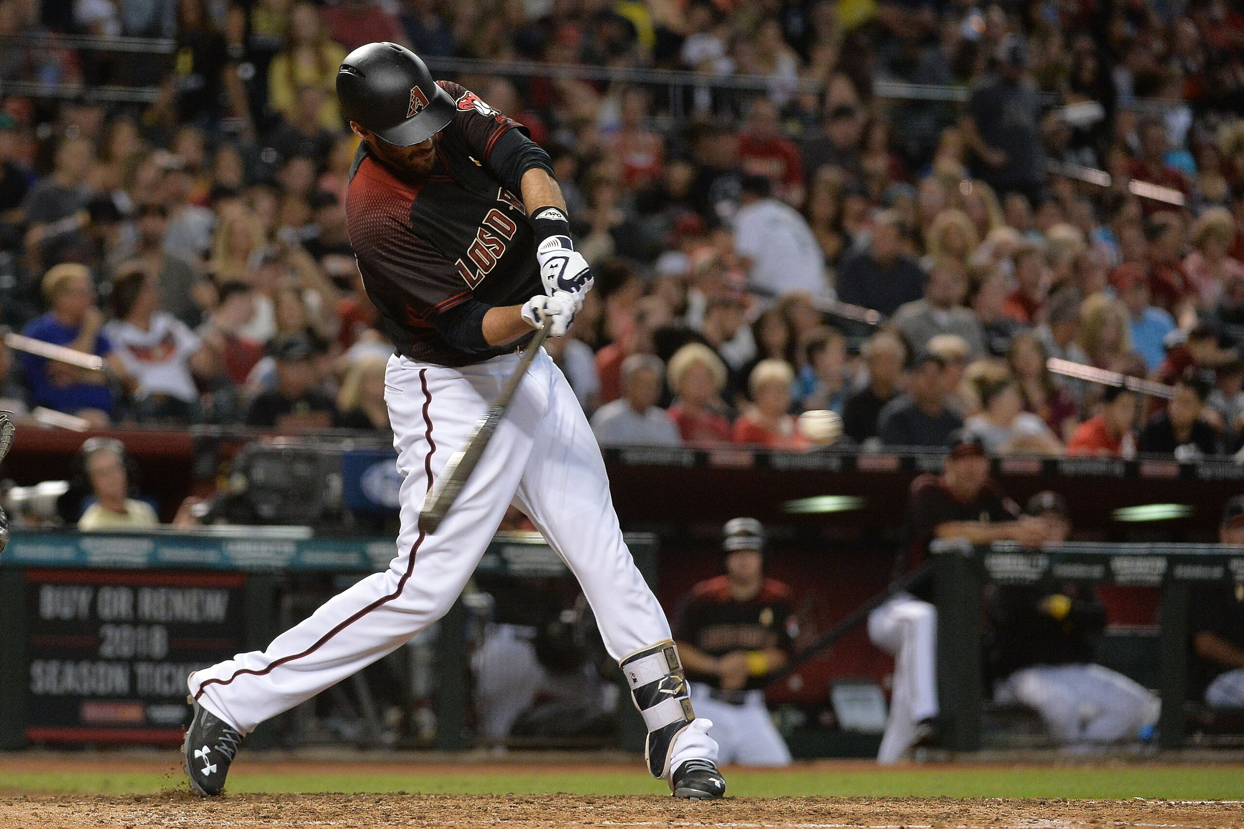 J.D. Martinez made the most of his time batting at the hitter-friendly Chase Field.