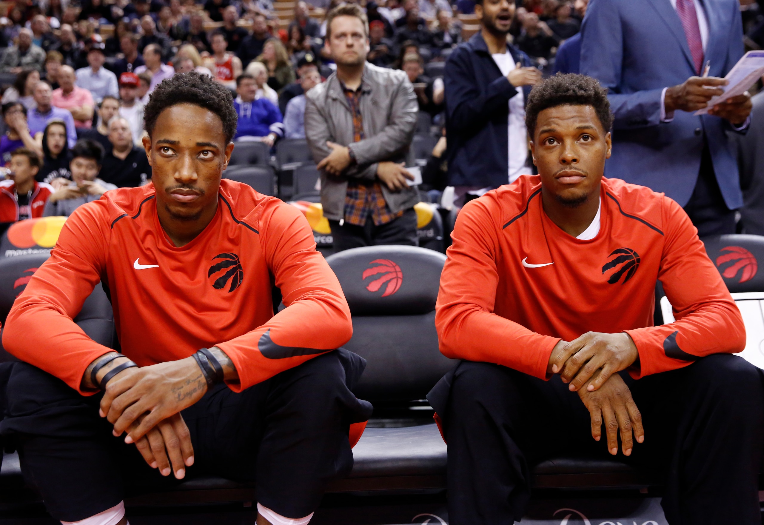 DeMar DeRozan (left) and Kyle Lowry