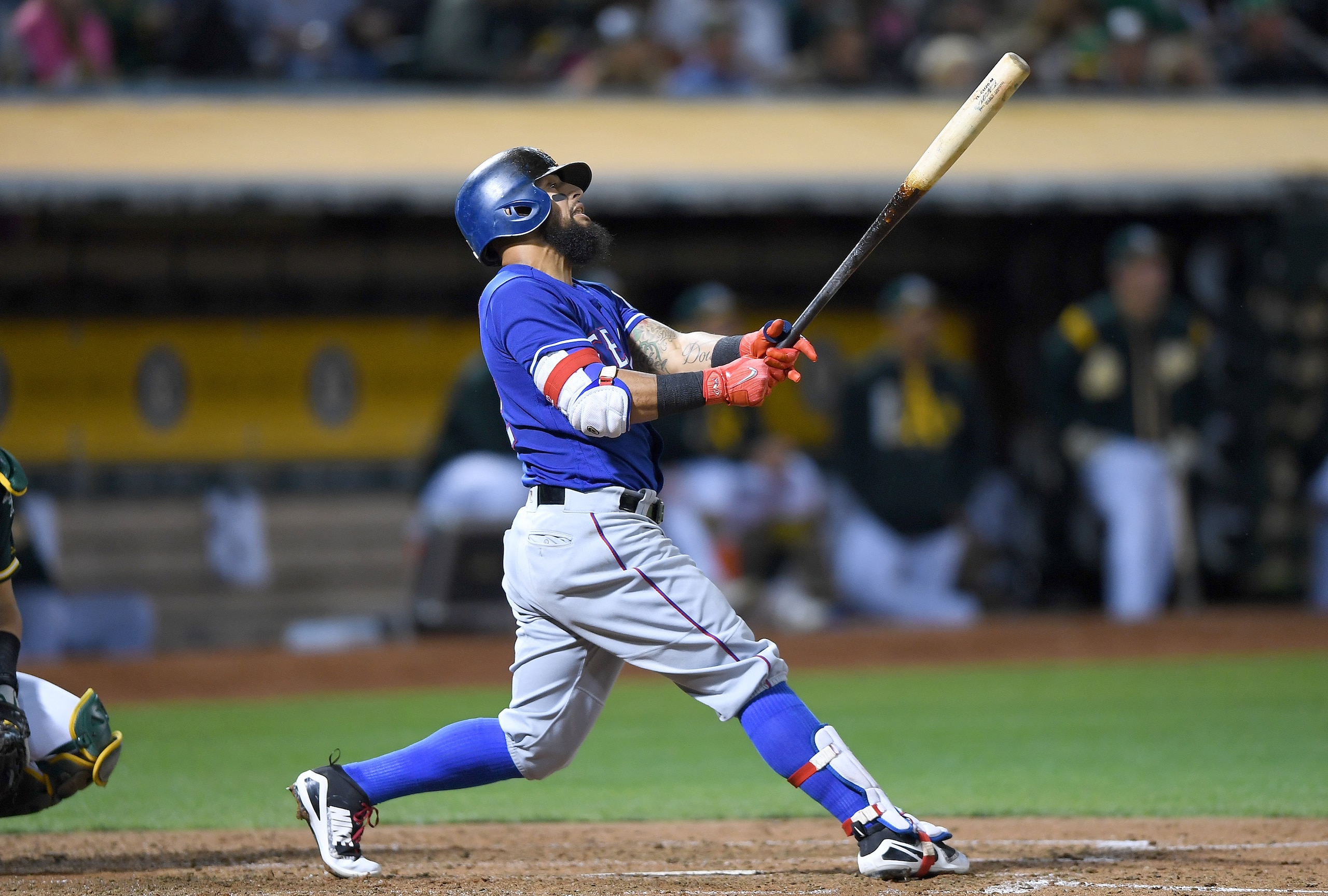Rougned Odor hit 30 home runs but posted the worst on-base percentage (.252) of any qualifed position player.