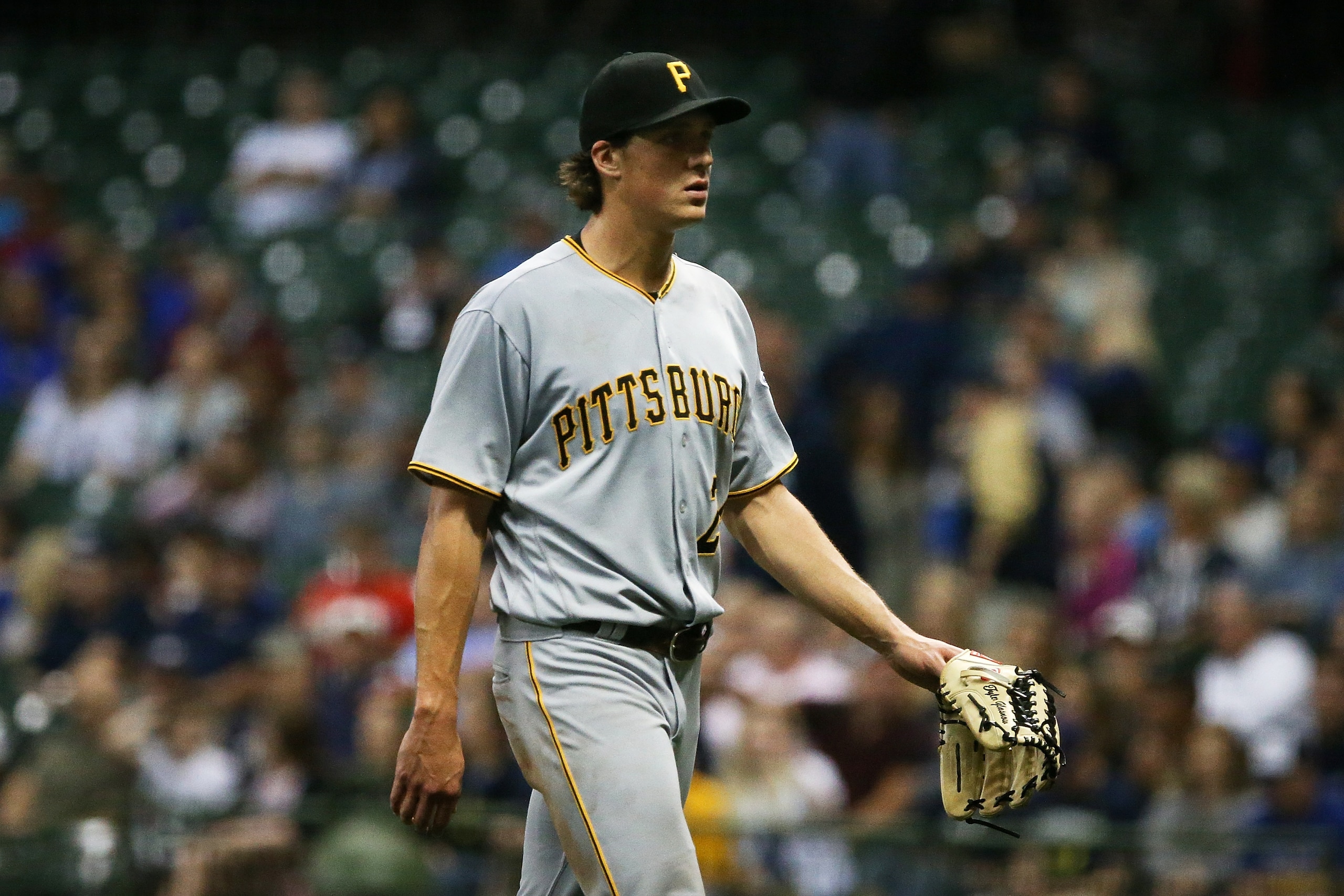 Tyler Glasnow allowed 61 runs in 62 innings for the Pittsburgh Pirates in 2017.