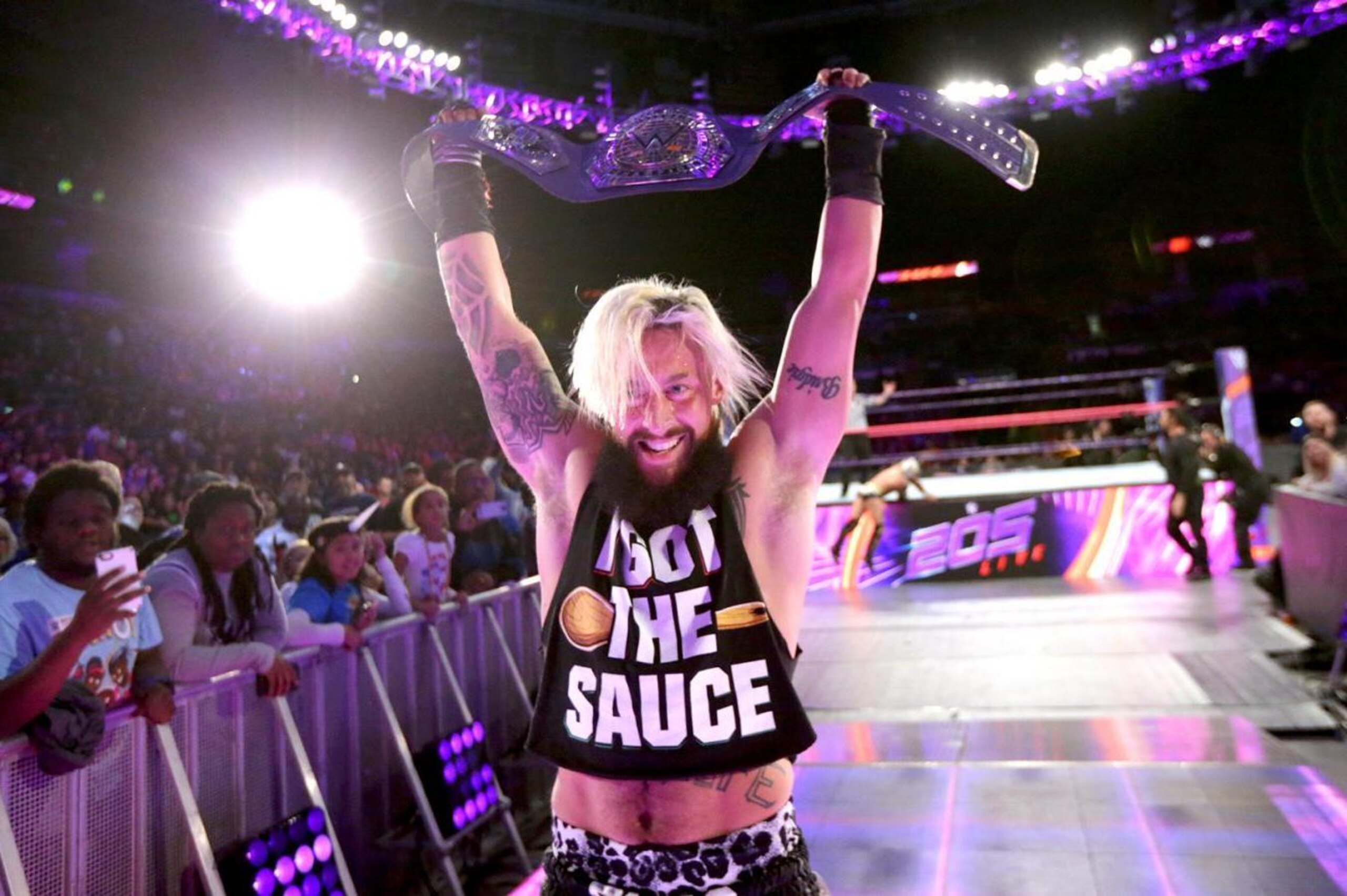 Enzo Amore following his title defense against Kalisto.