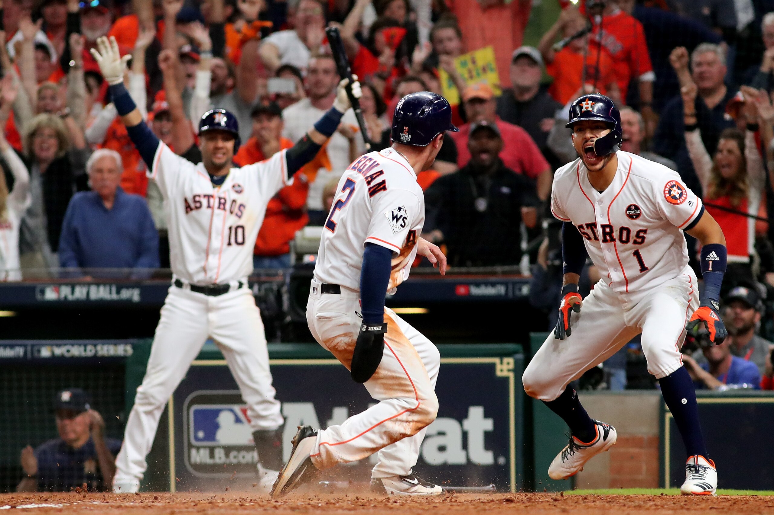 The Astros won a wild Game 5 that lasted over five hours despite facing two three-run deficits.