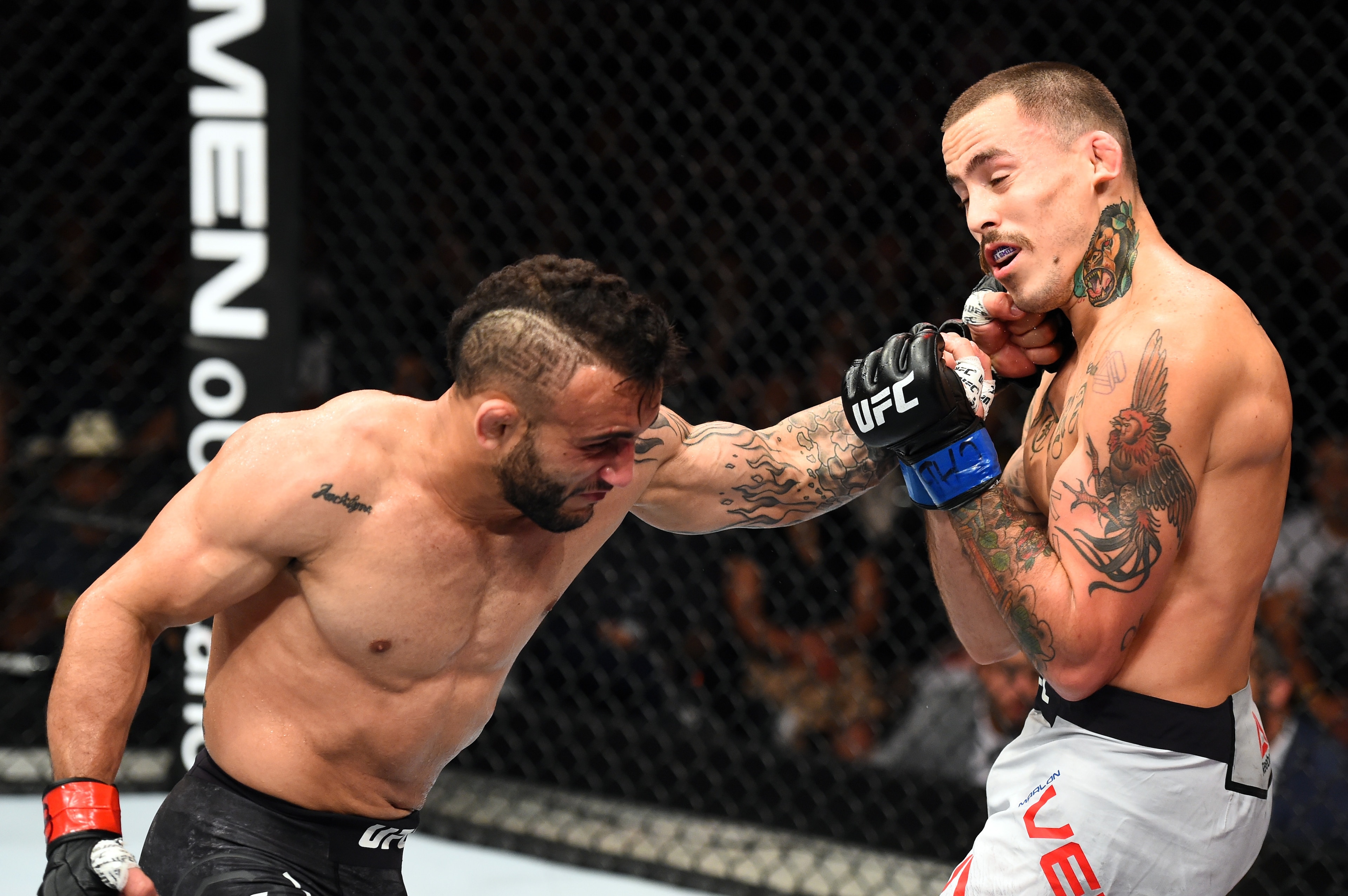 John Lineker (left) defeated Marlon Vera (right) in Brazil.