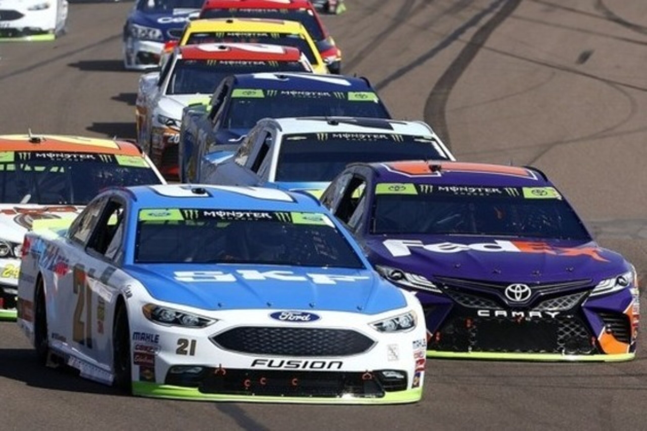 Stage points make qualifying more important. Ryan Blaney takes the field to the green flag at Phoenix.