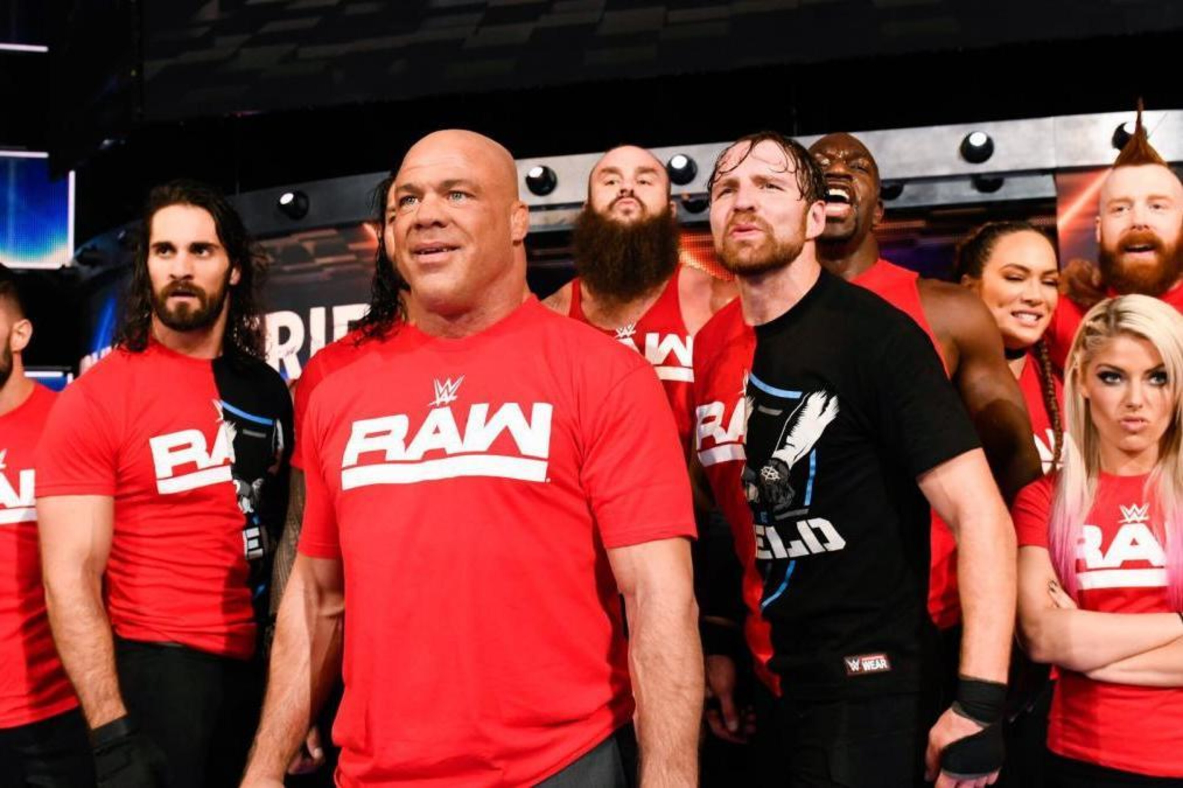 Team Raw on SmackDown Live.